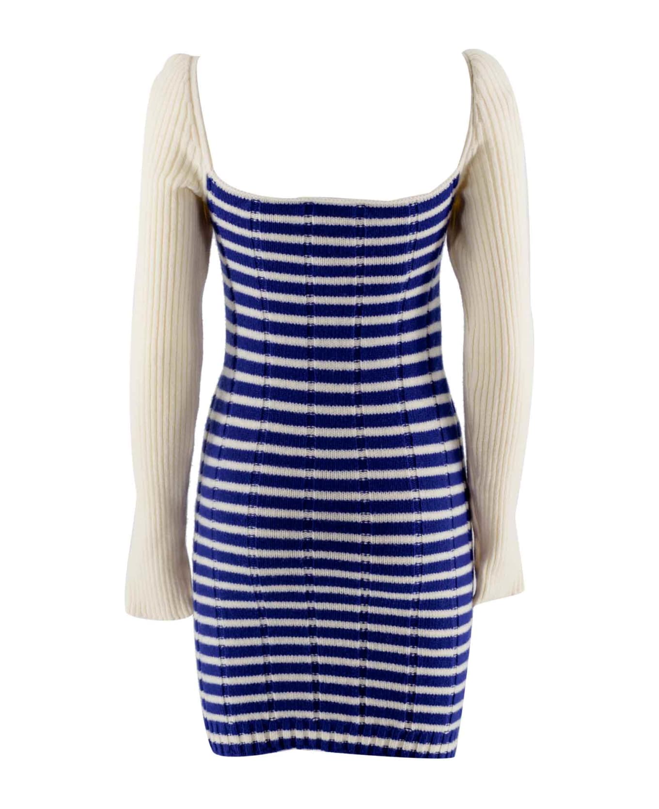 Philosophy Di Lorenzo Serafini Ruffle Detail Striped Dress Italist