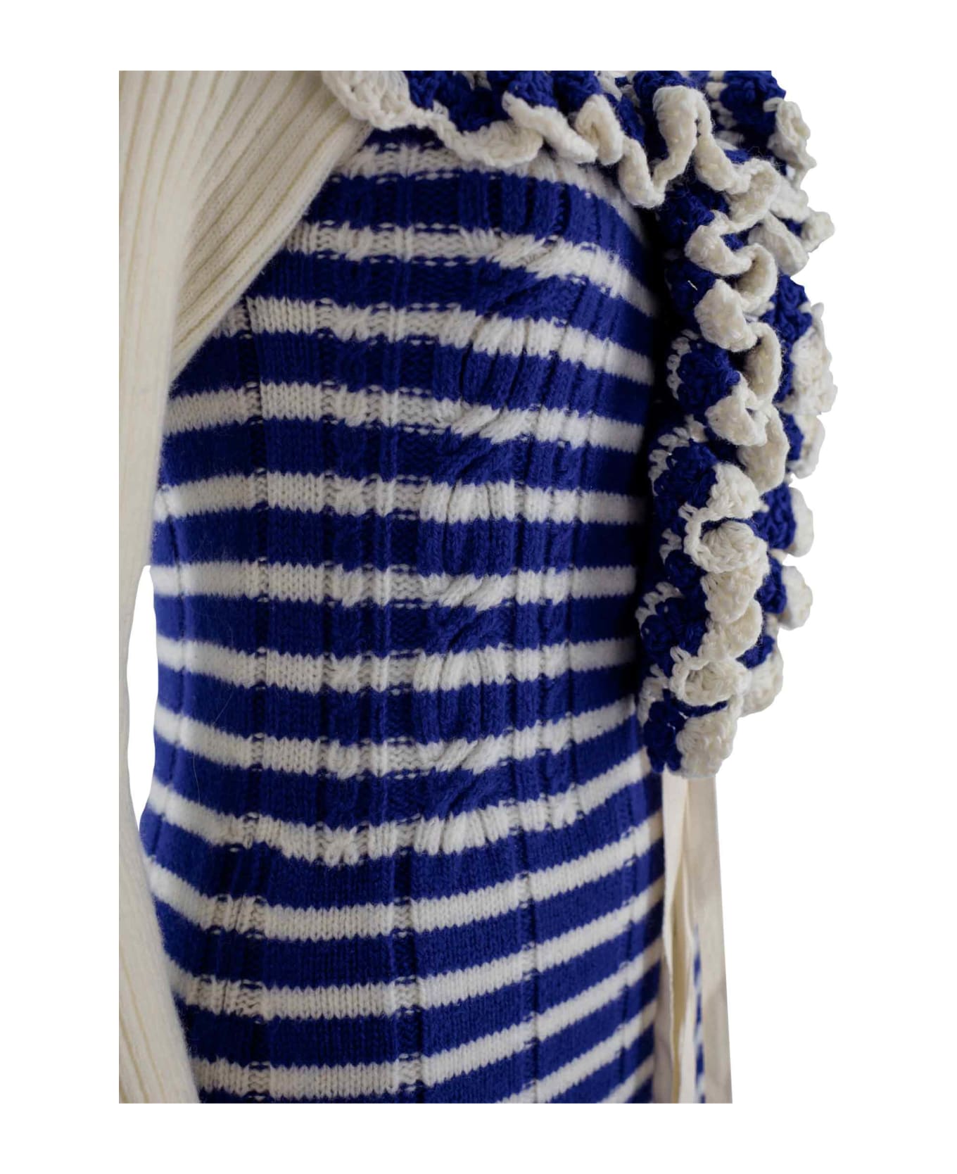 Philosophy Di Lorenzo Serafini Ruffle Detail Striped Dress Italist