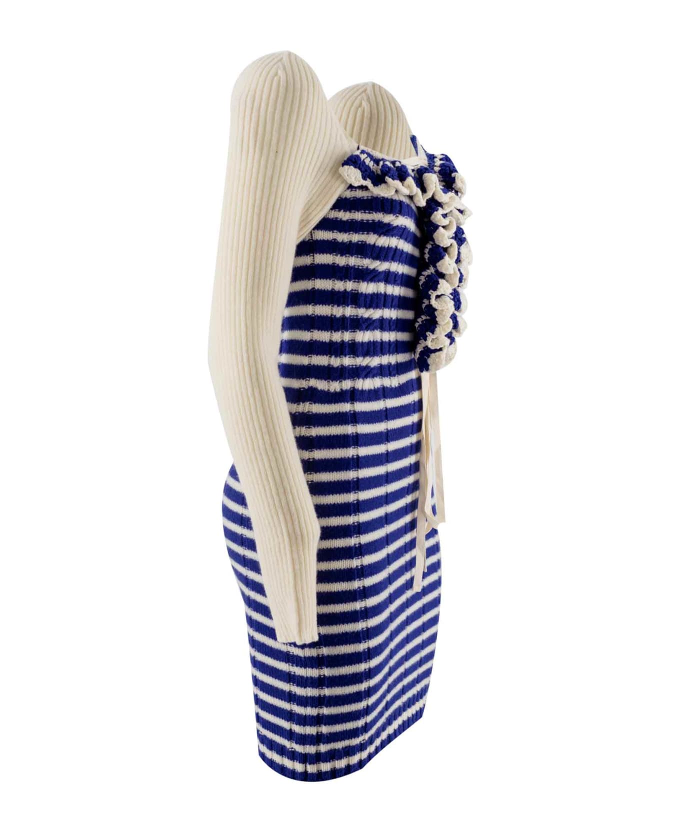 Philosophy Di Lorenzo Serafini Ruffle Detail Striped Dress Italist