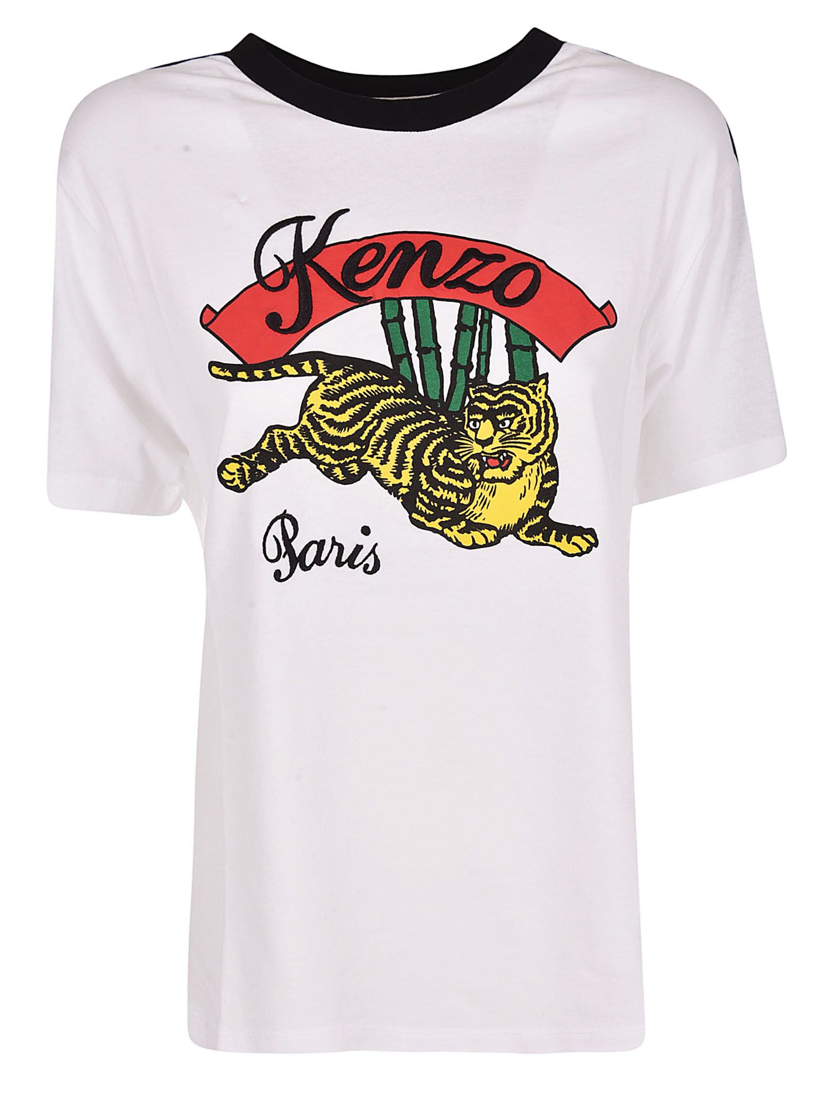 kenzo tiger t-shirt in white