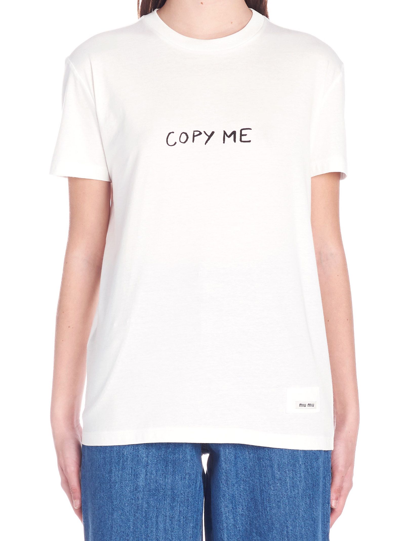 "copy me" t-shirt in white