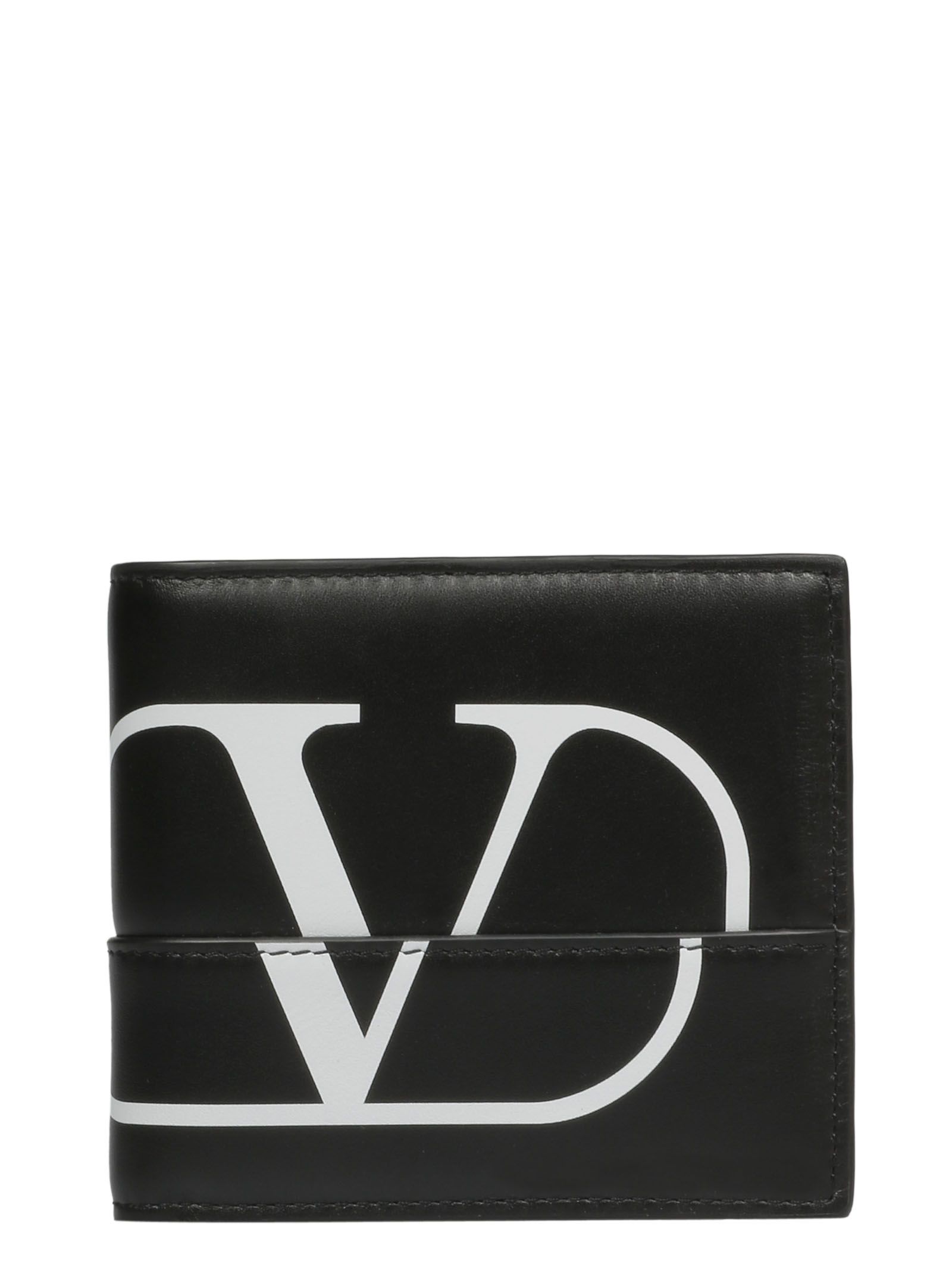 valentino garavani logo wallet in ni