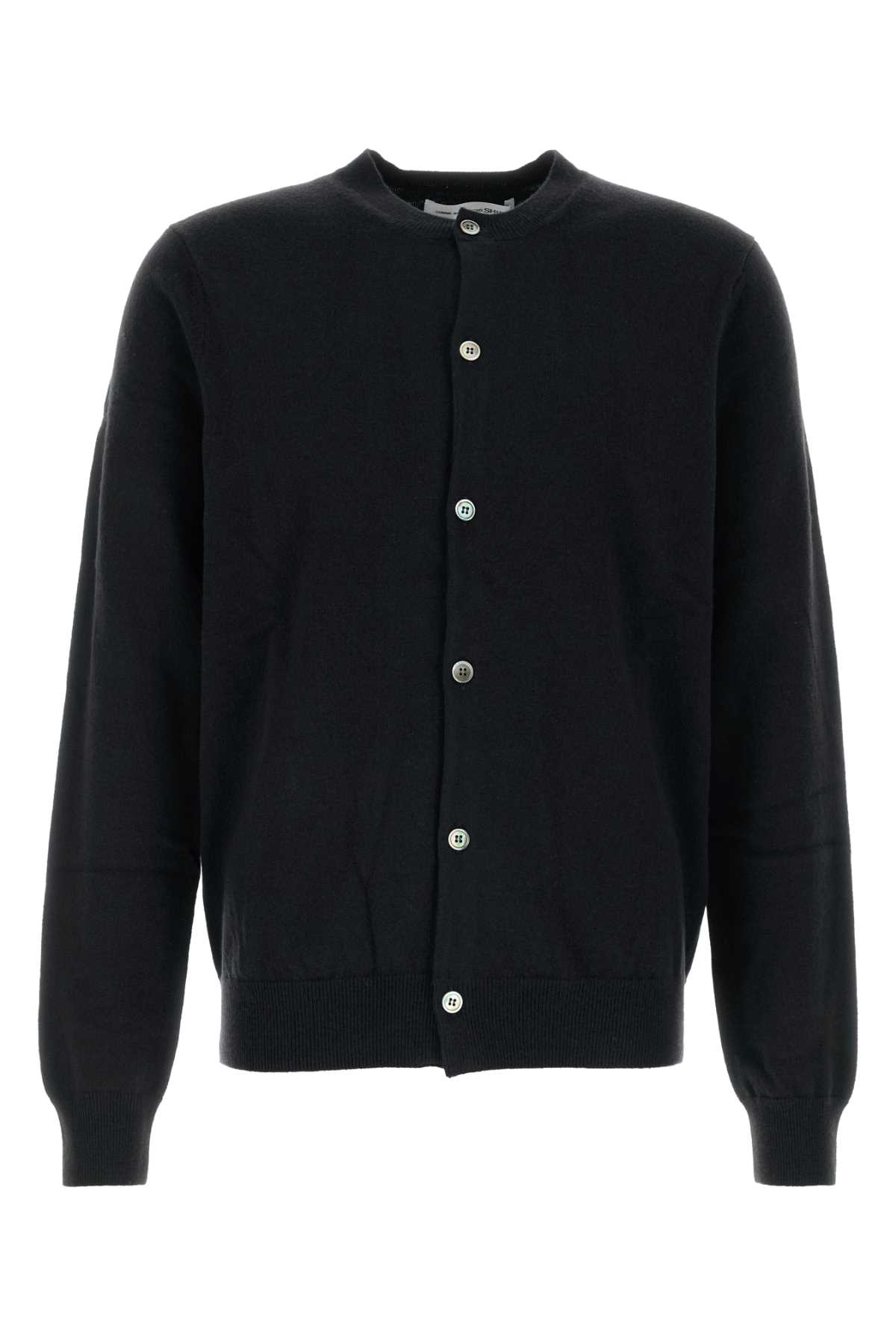 Black Wool Cardigan