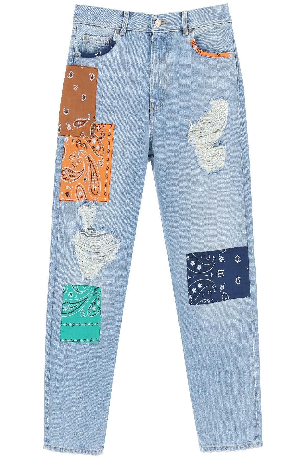 California Patchwork Denim Jeans