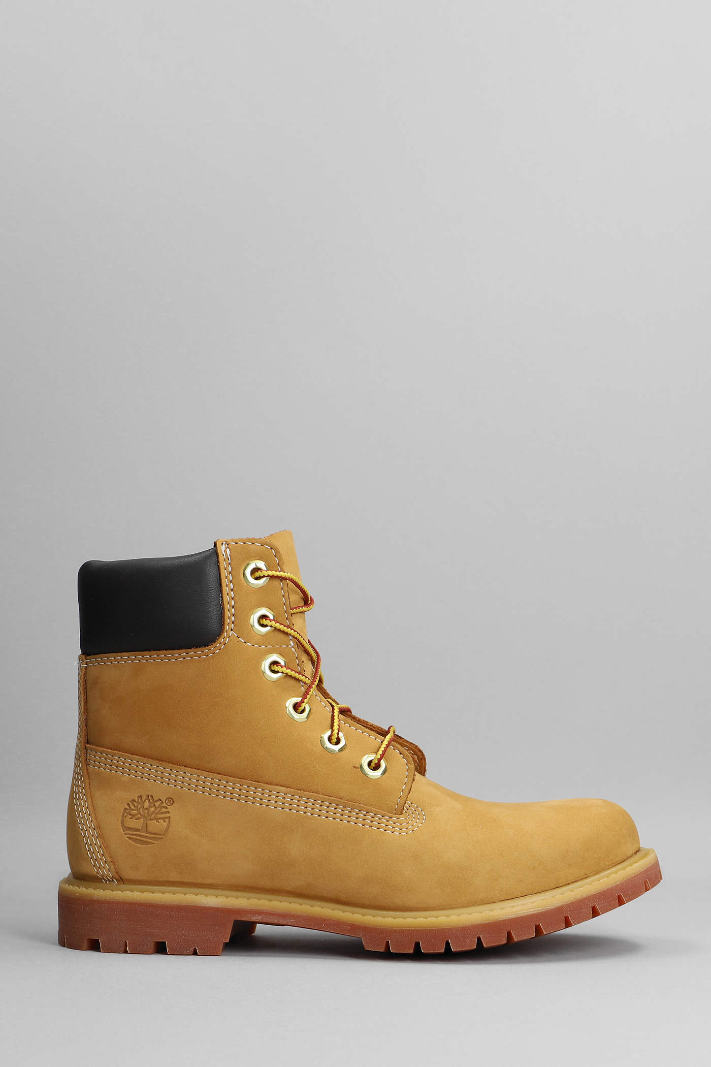 6in Prem Combat Boots In Beige Suede