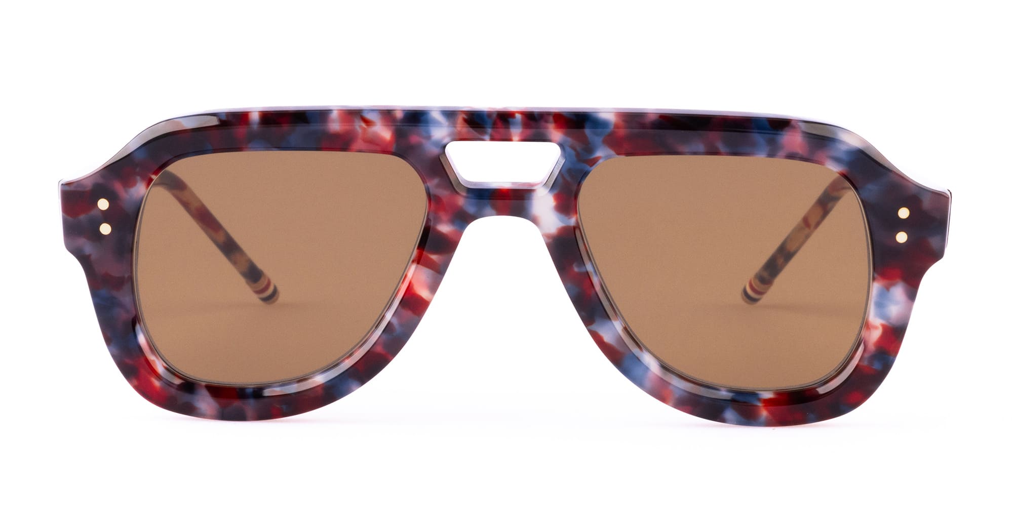 Rectangular Aviator Sunglasses - Rwb Tortoise Sunglasses