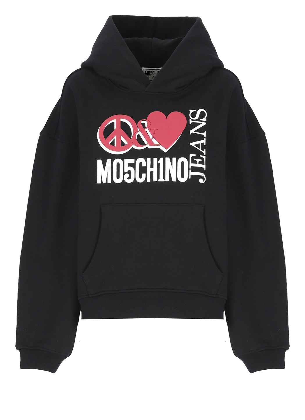 Sweatshirt With Peace And Love Logo