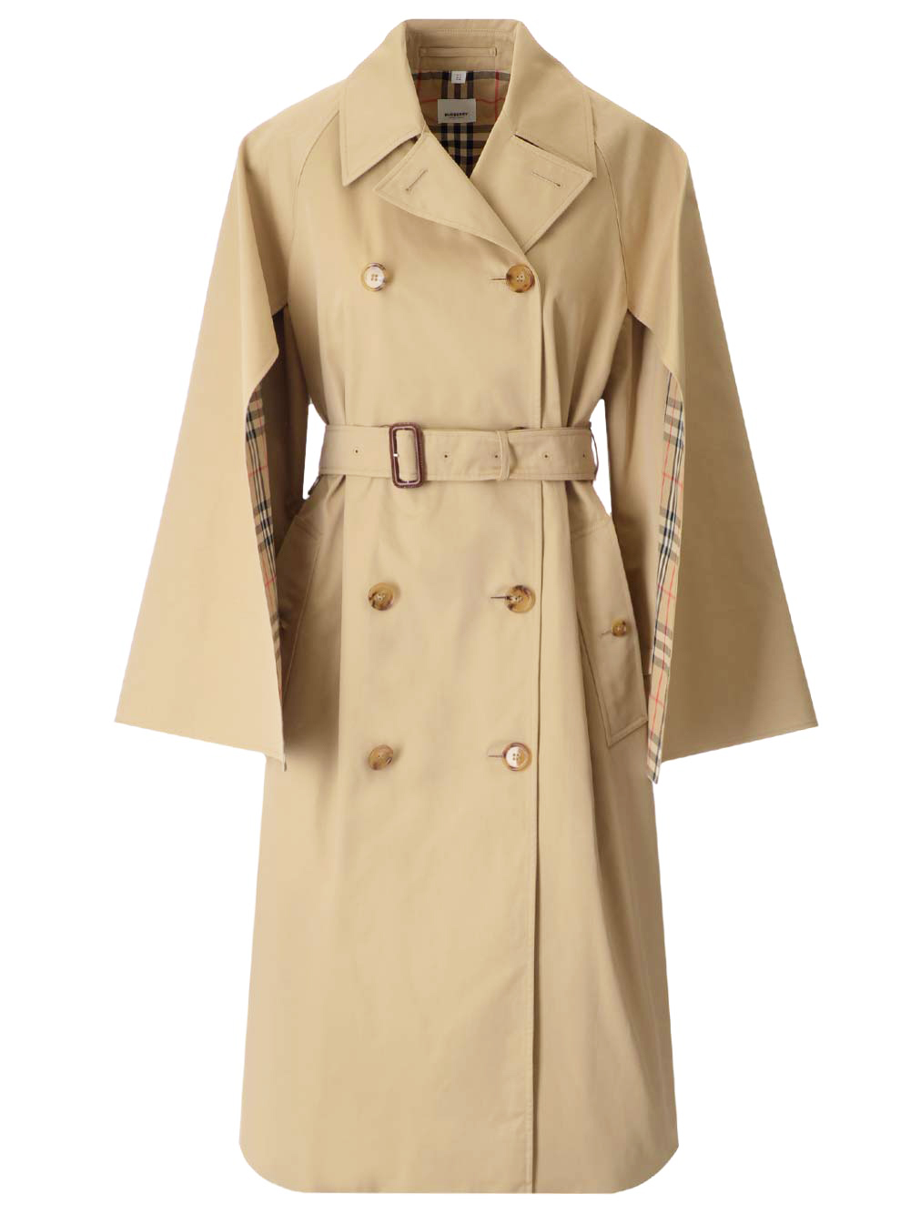 Trench Coat With Cape Sleeves