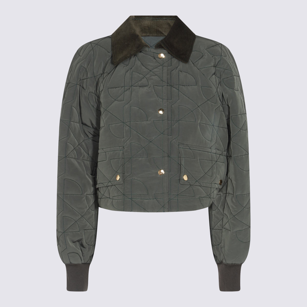 Dark Green Casual Jacket