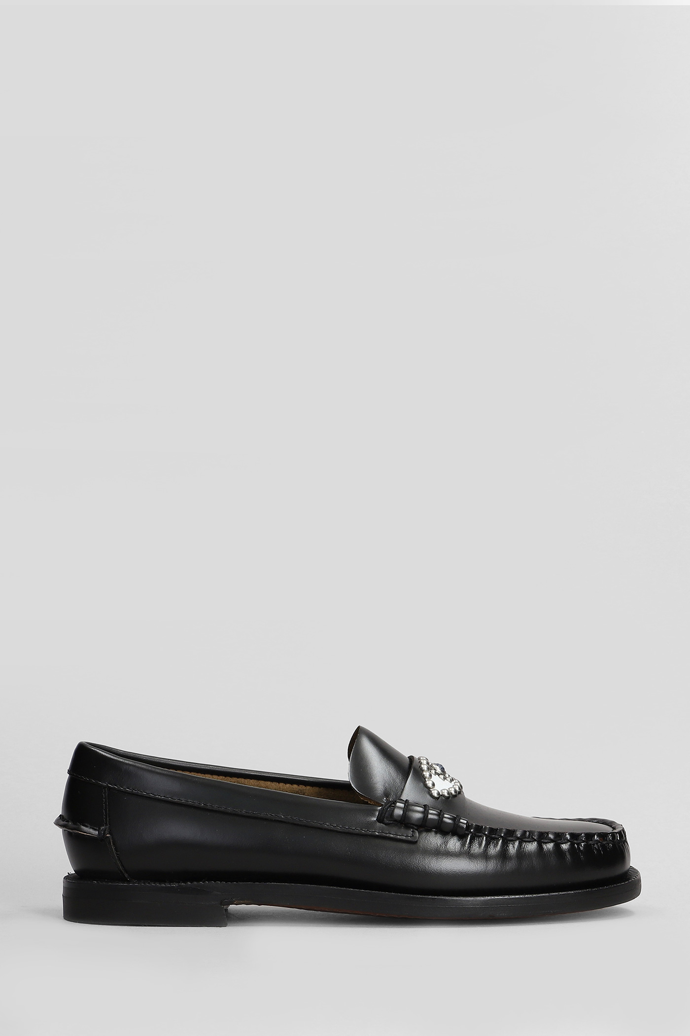 Classic Dan Eye Loafers In Black Leather