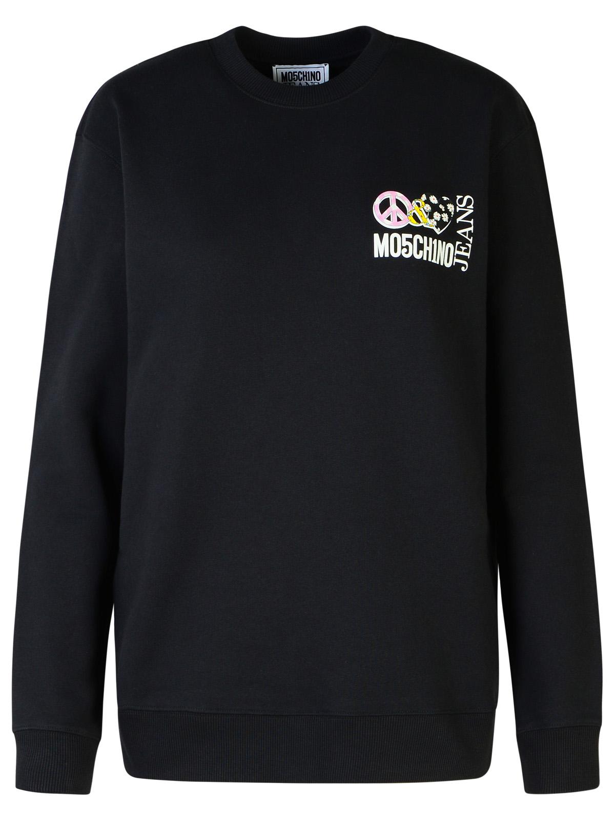 Black Cotton Sweatshirt