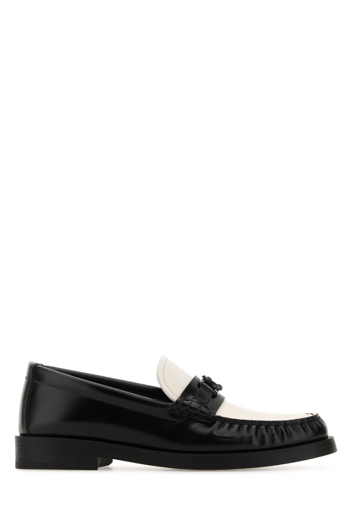 Two-tone Leather Addie Loafers