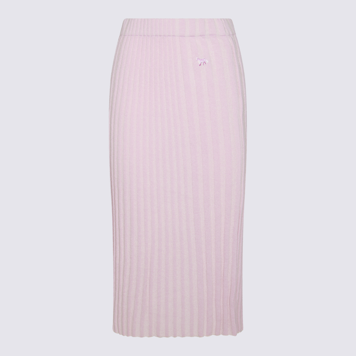 Maison Kitsuné Lilac Cotton Skirt