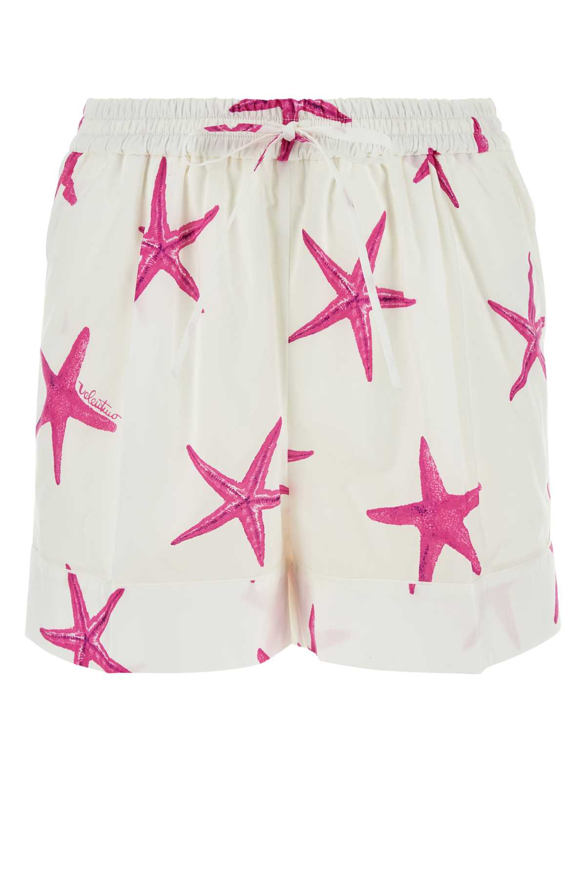 Printed Poplin Valentino Garavani Escape Shorts