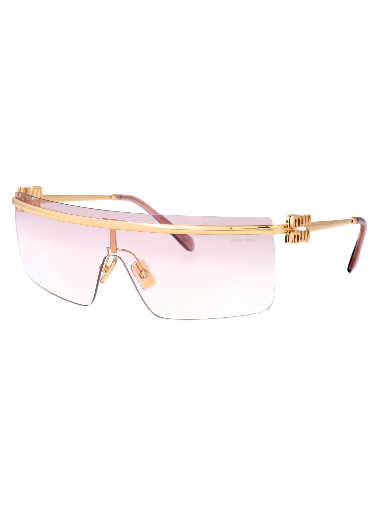 Shop Miu Miu 0mu 50zs Sunglasses In 5ak80d Gold