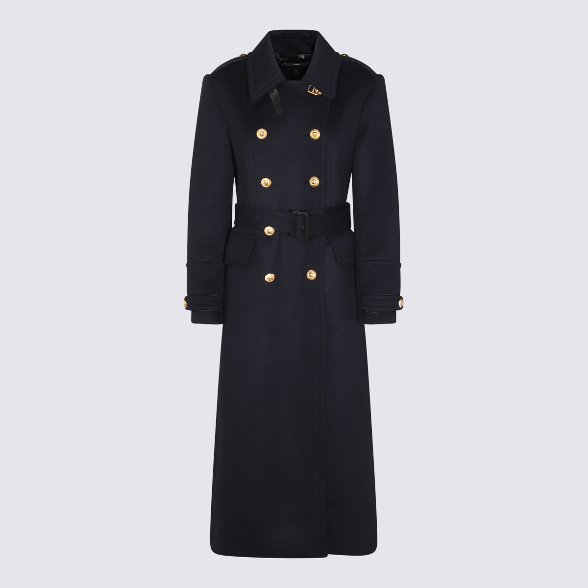 Dark Blue Wool Coat