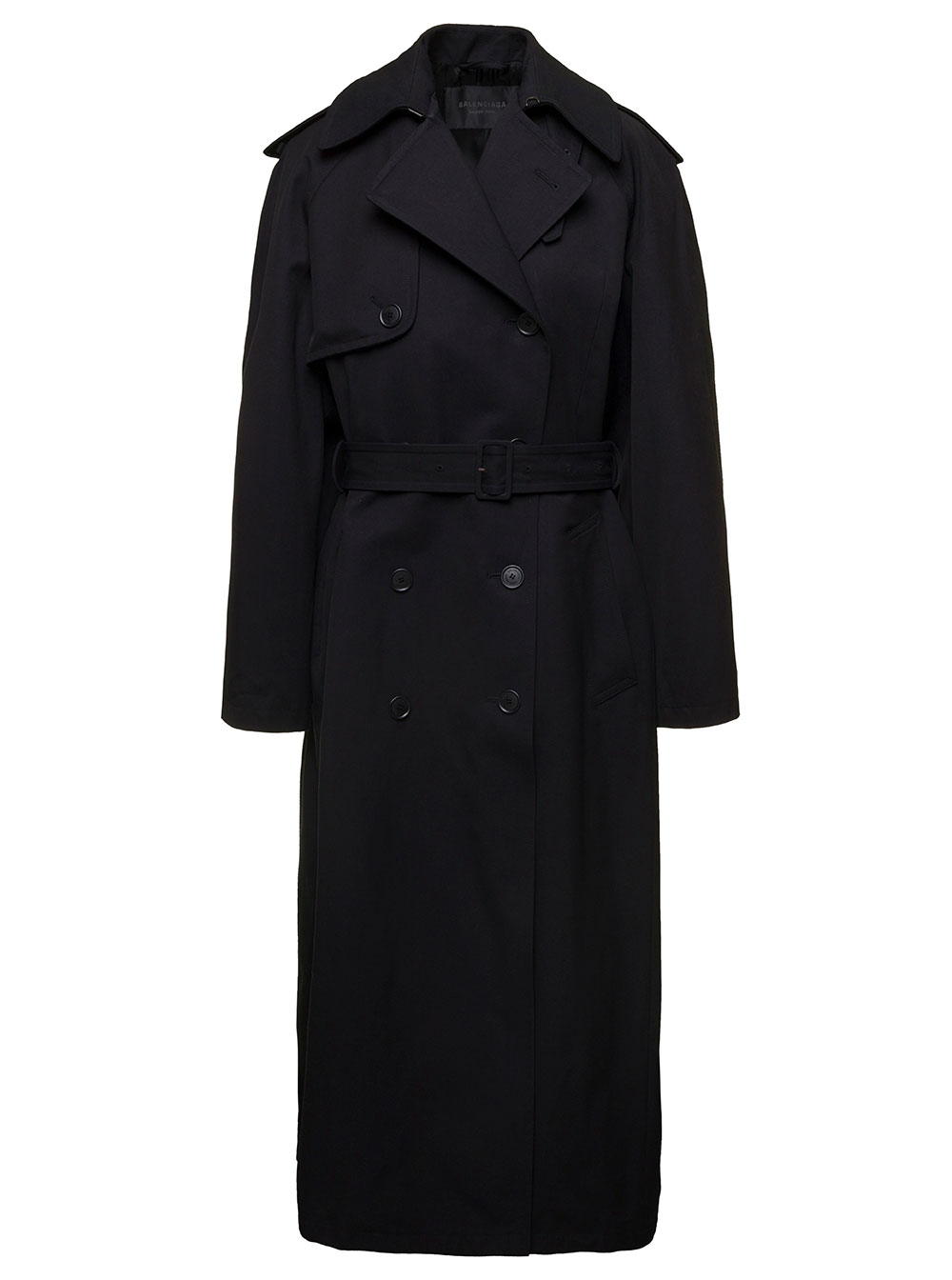 Double-breasted Trench Coat With Belt