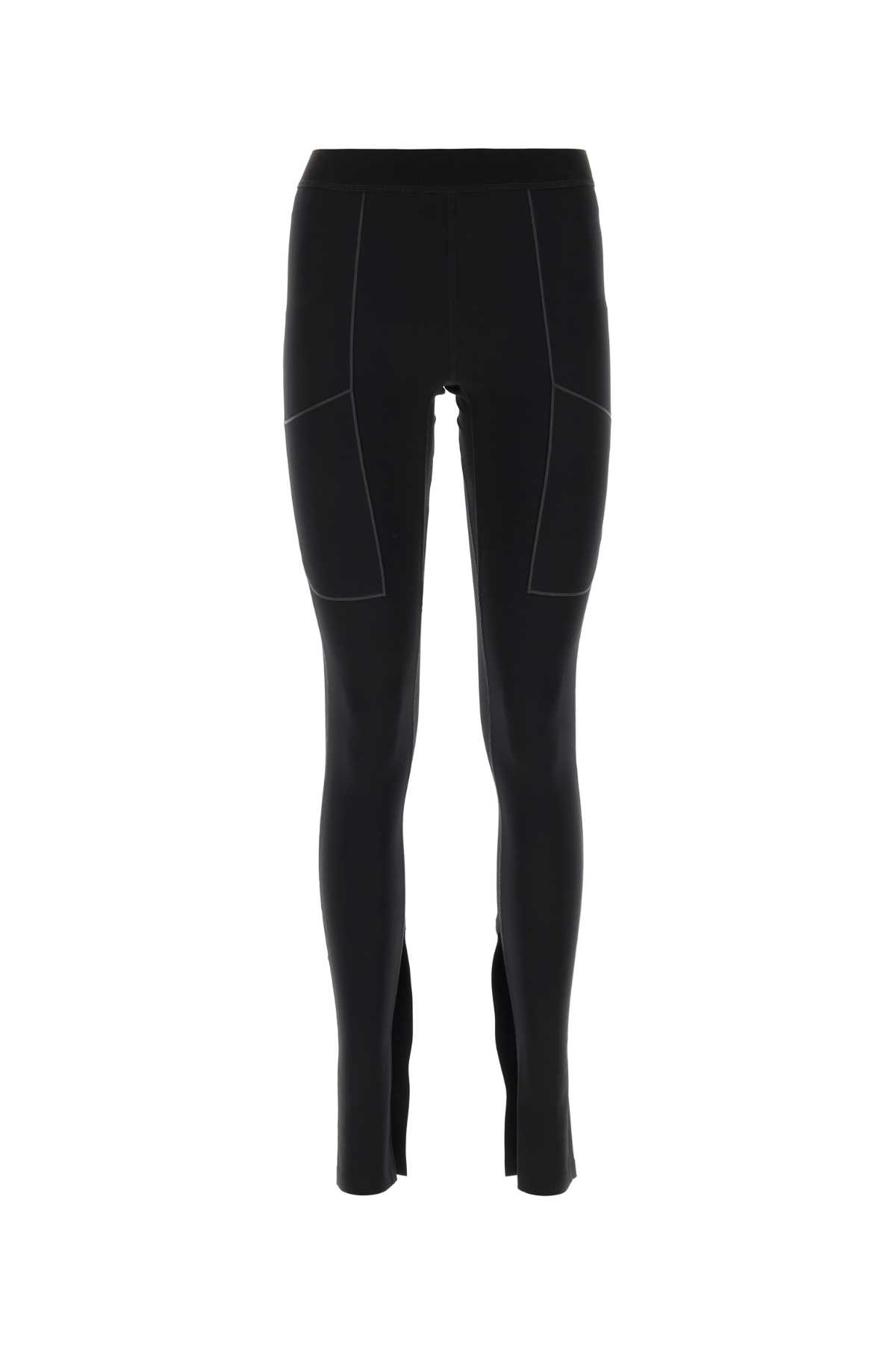 Black Stretch Nylon Leggings