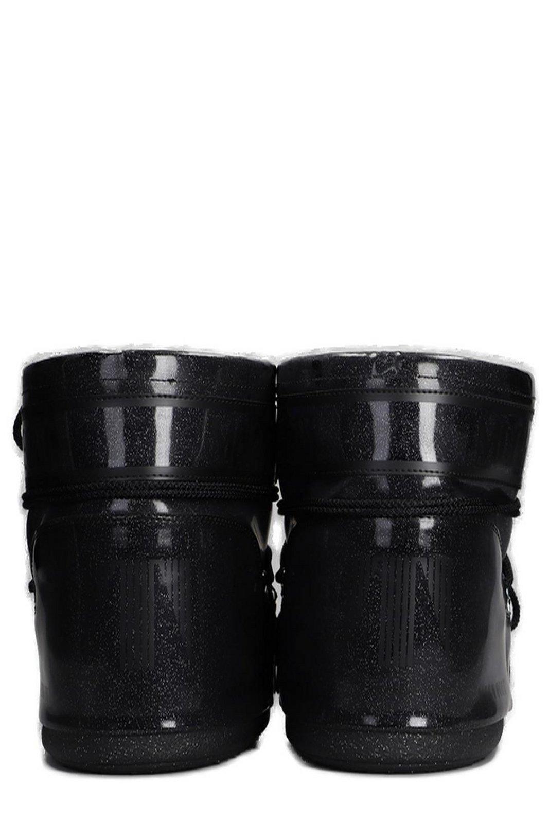 MOON BOOT ICON LOW GLITTER LACE-UP BOOTS