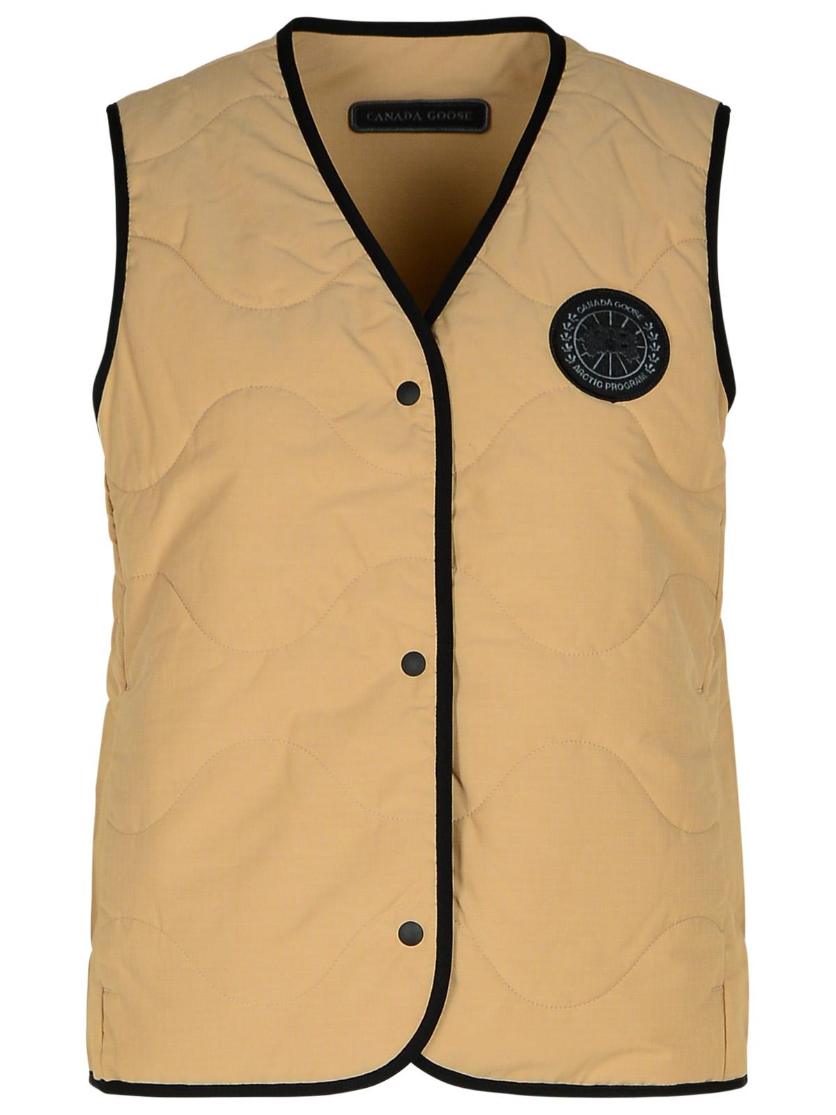 annex Beige Cotton Blend Vest