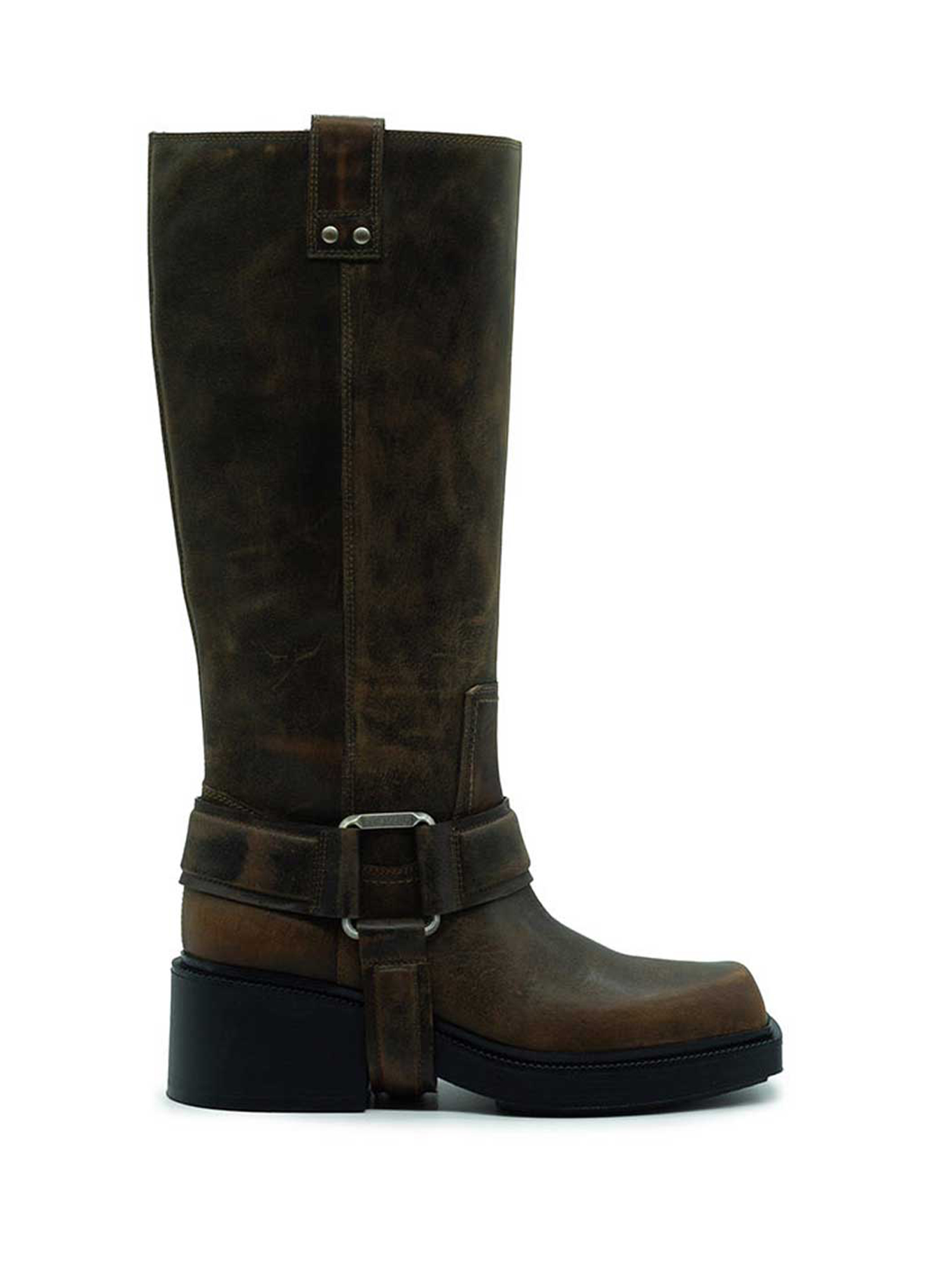 Vic Matié Gaucho Fray Biscuit Leather Boot