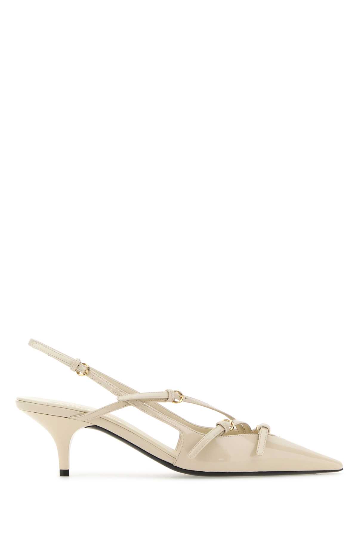 Ivory Leather Pumps