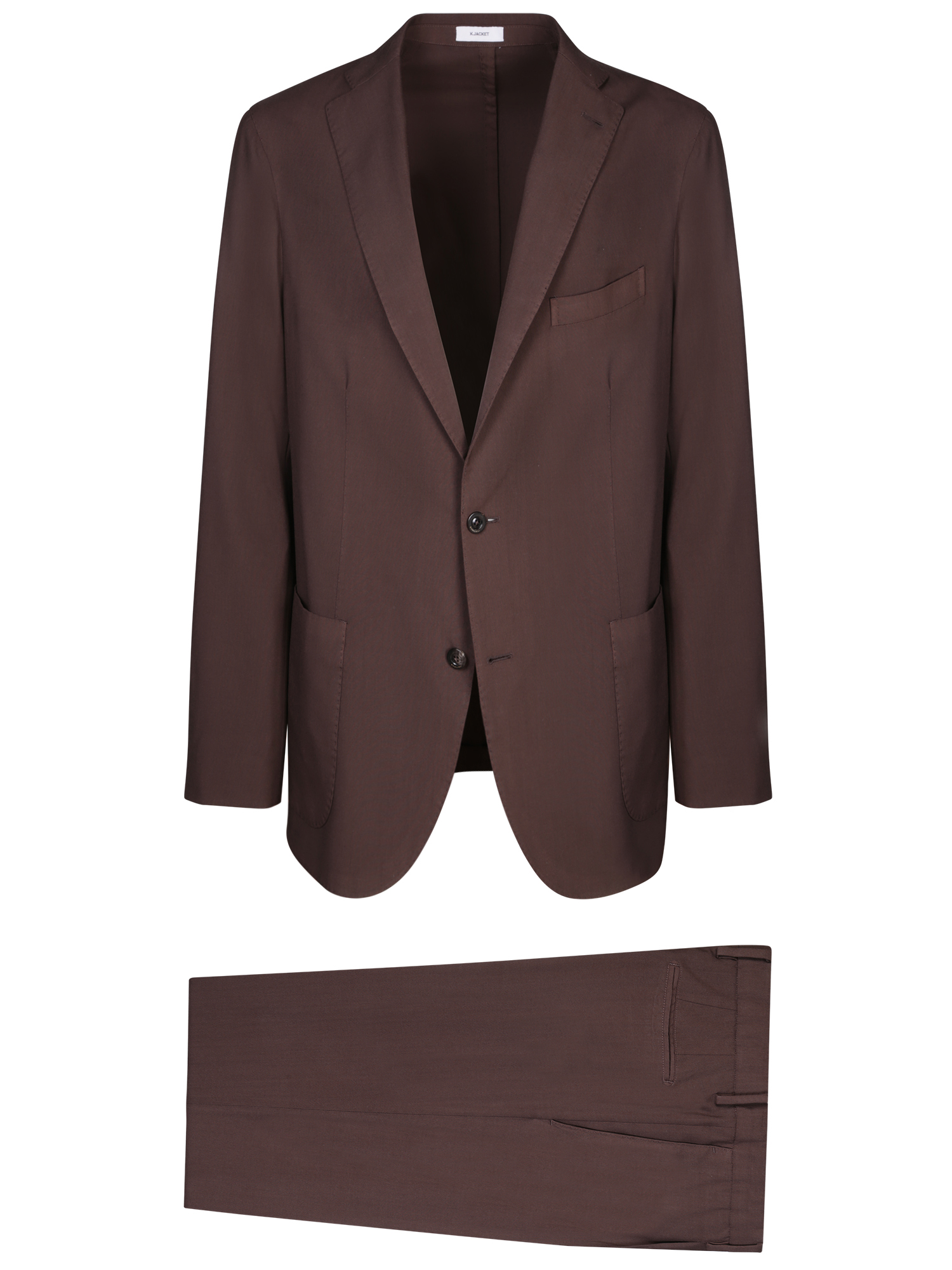 Hopsack Brown Suit