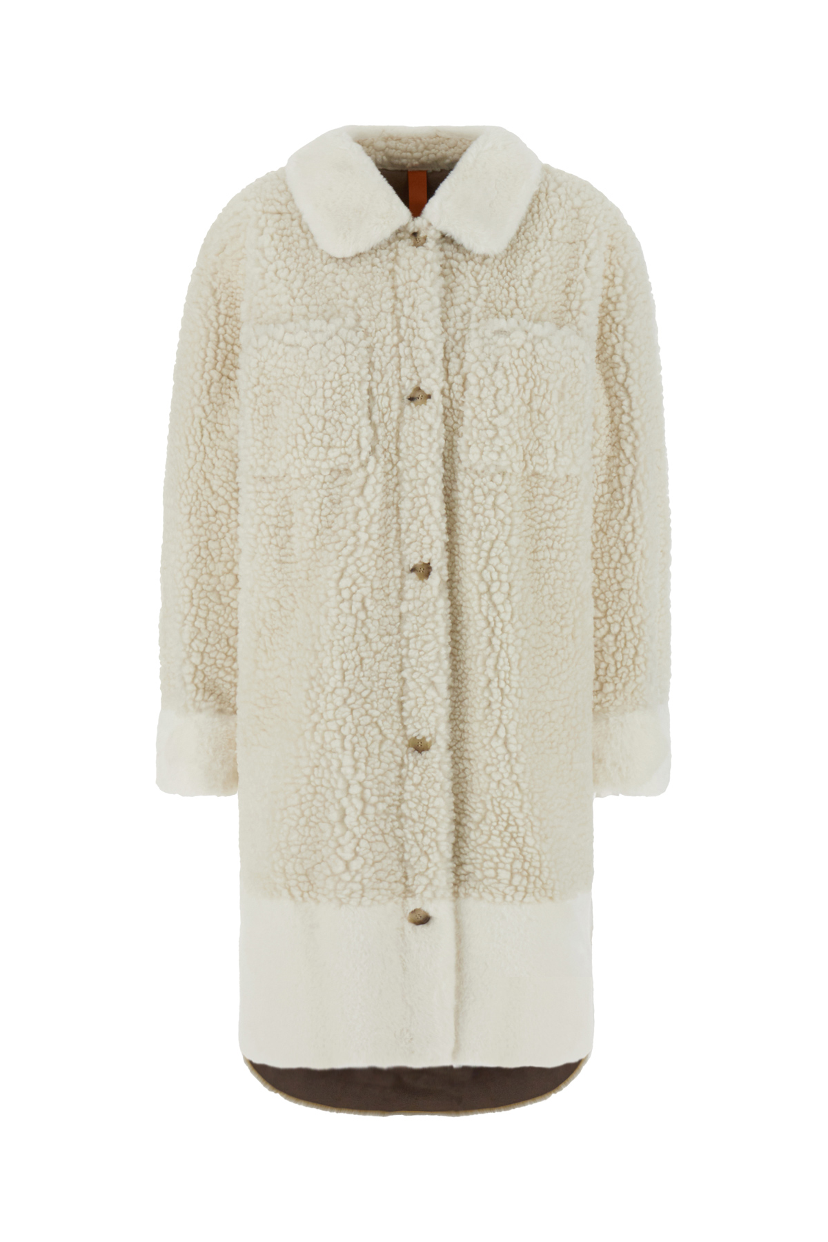 Ivory Polyester Coat