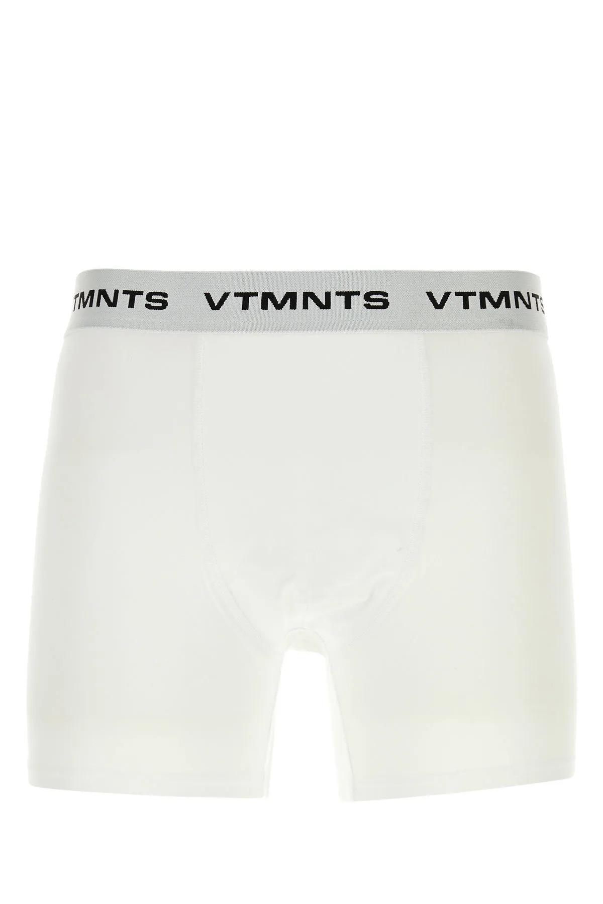 White Stretch Cotton Boxer