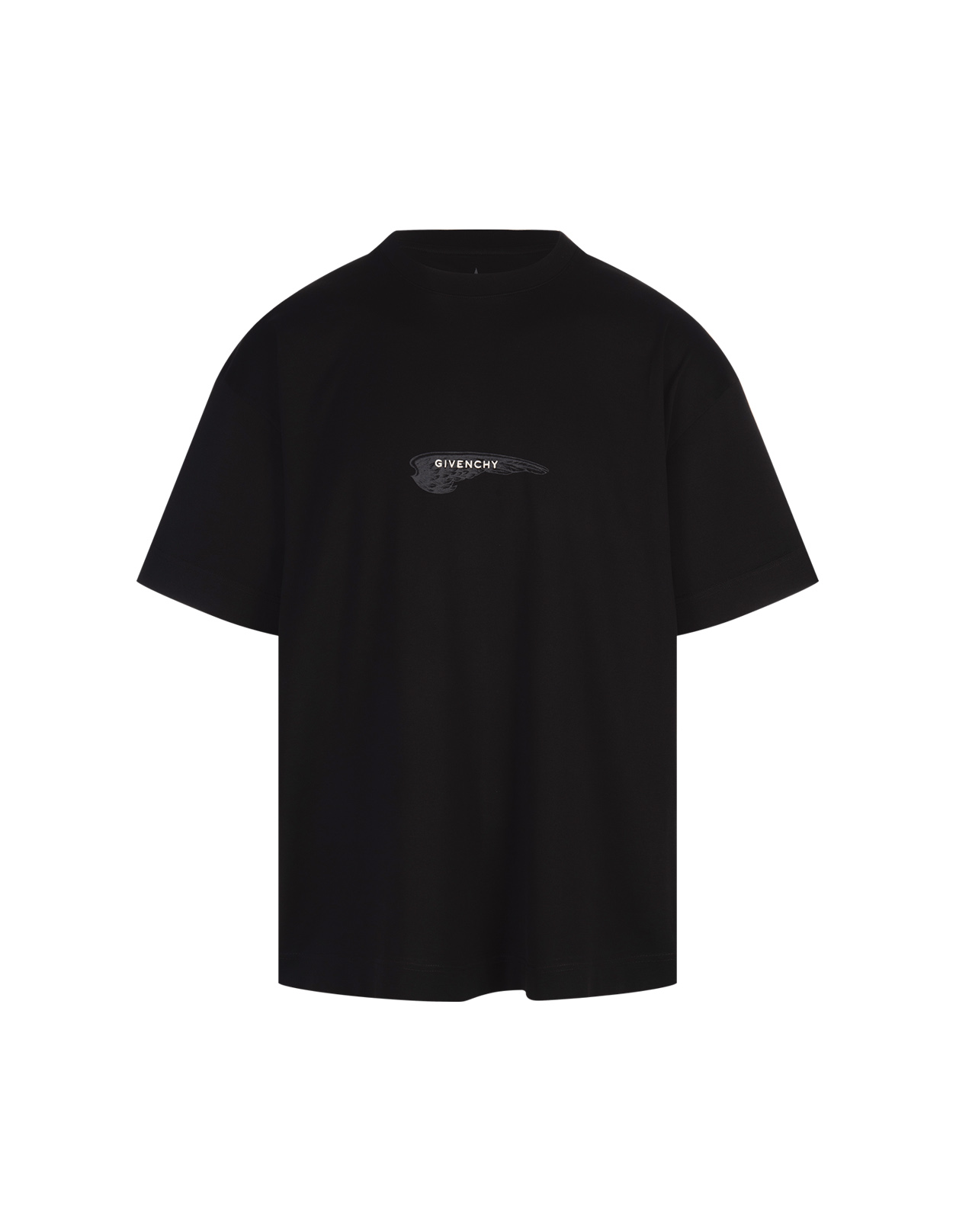 Wings T-shirt In Black Cotton