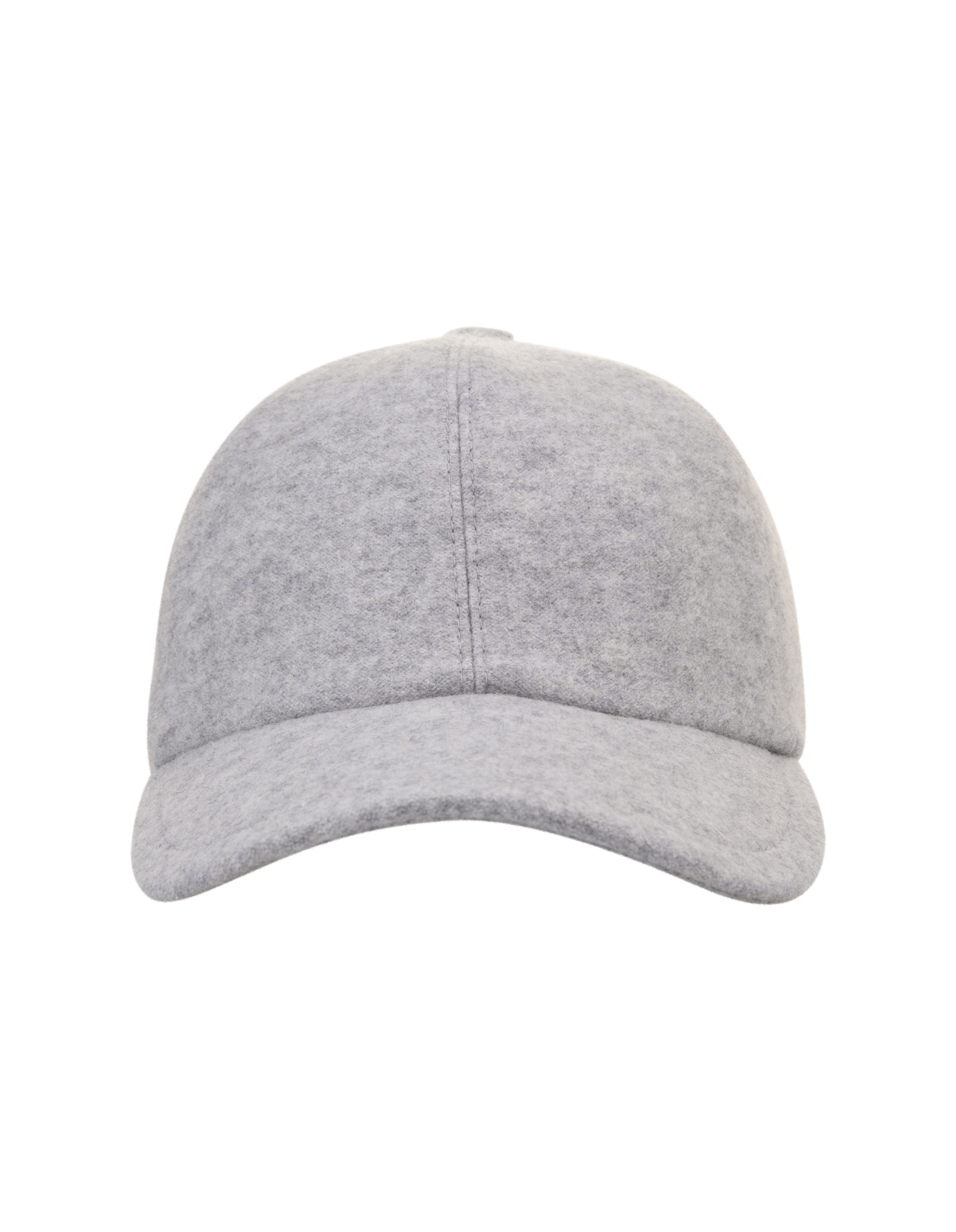 Grey Cashmere Felt Baseball Hat