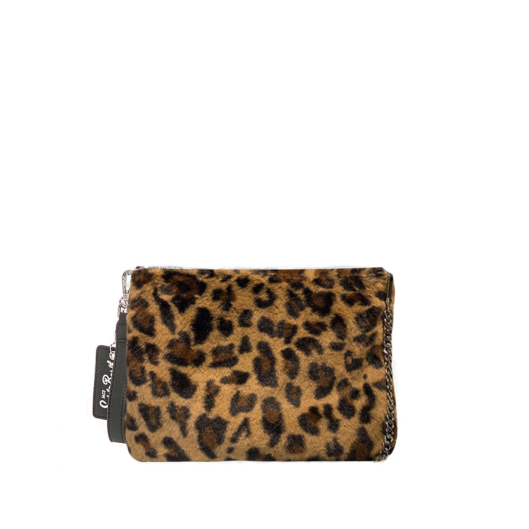 Parisienne Wooly Cross-body Pouch Bag With Animalier Print