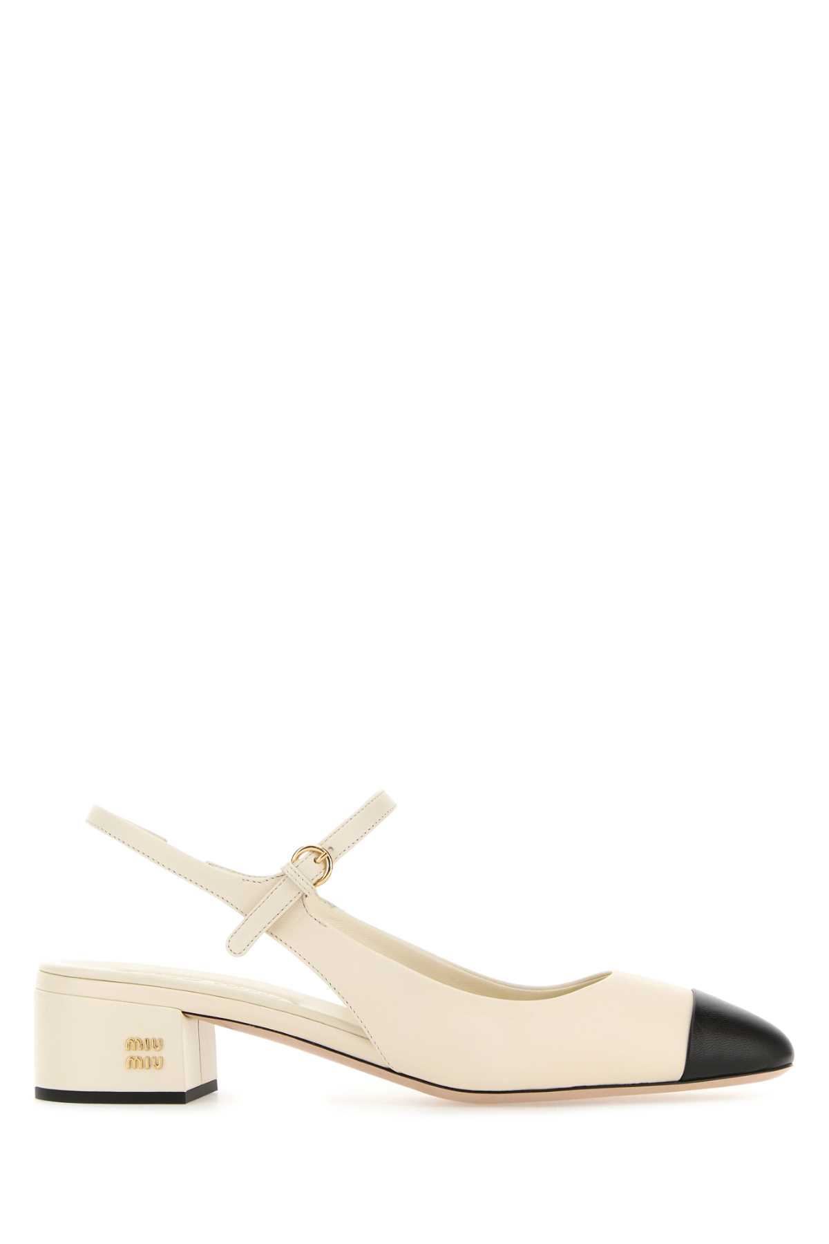 Ivory Leather Pumps