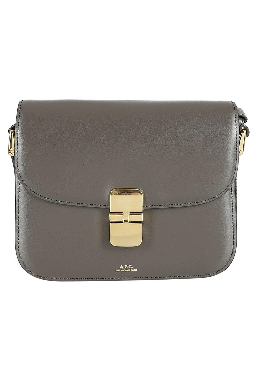 A. P.C. Grace Logo Printed Small Shoulder Bag