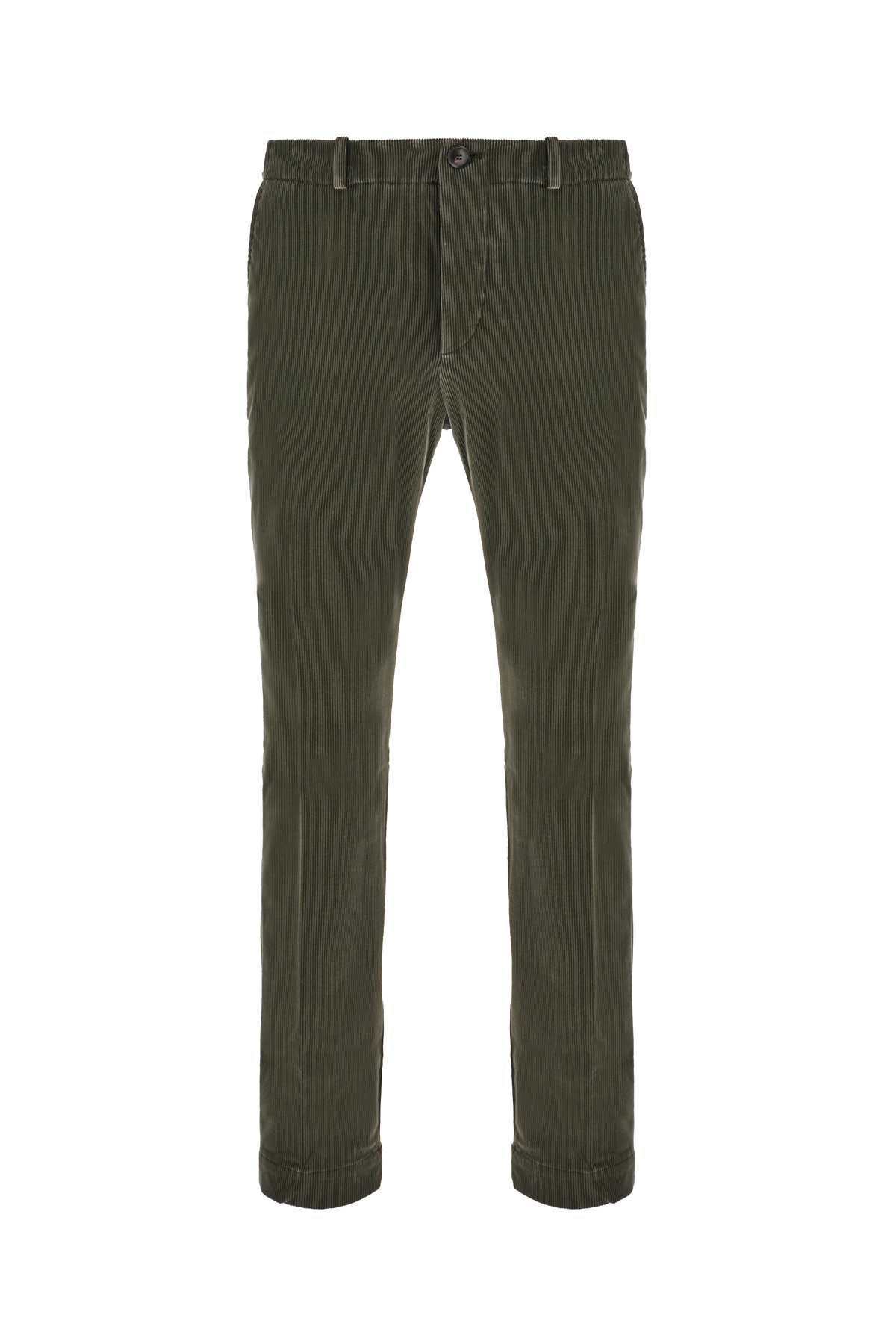 Khaki Green Corduroy Chino Pants