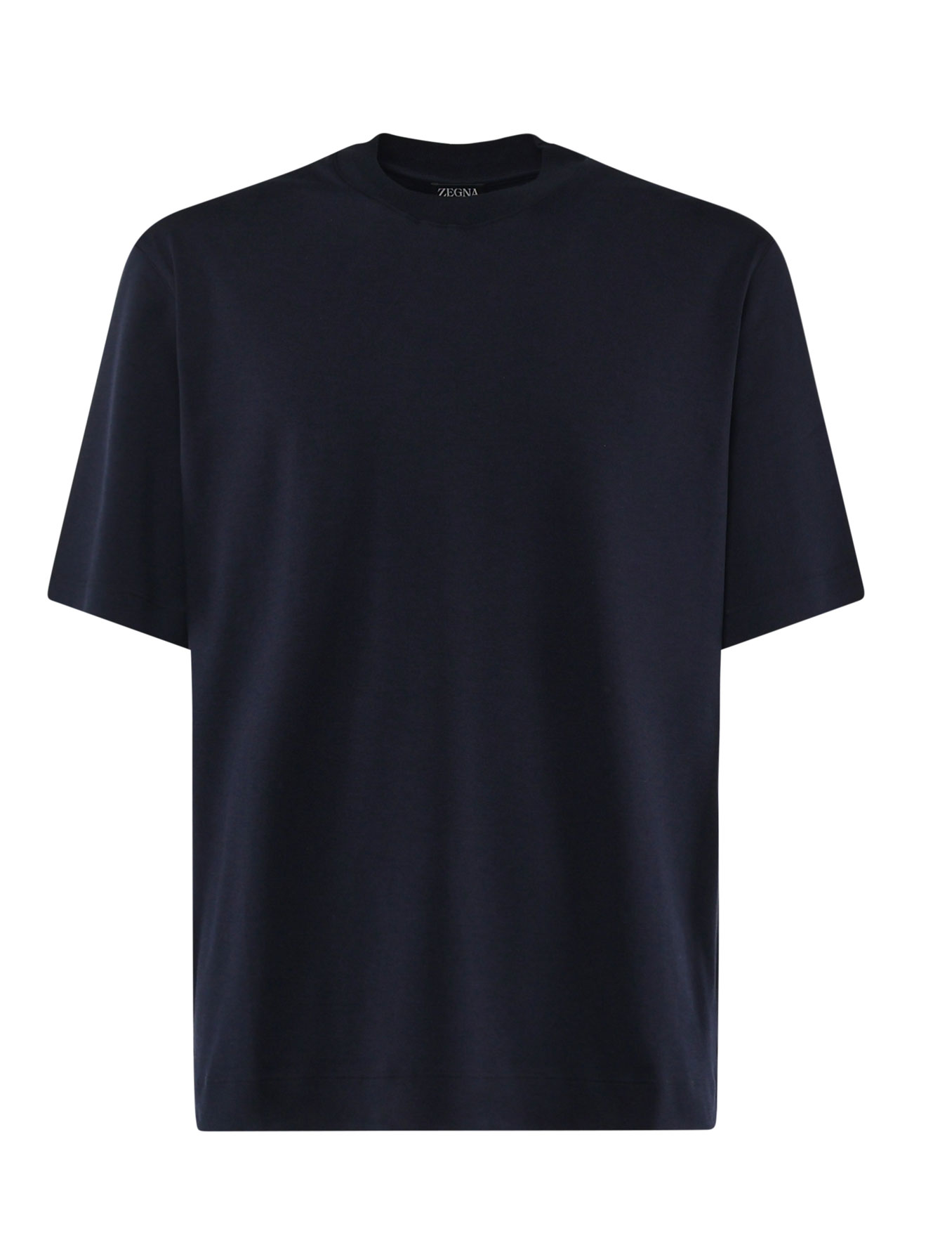 T-shirt In Blended Cotton And Silk