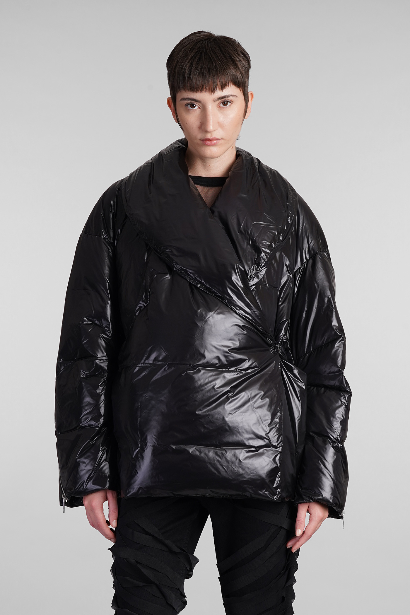 Puffer In Black Nylon