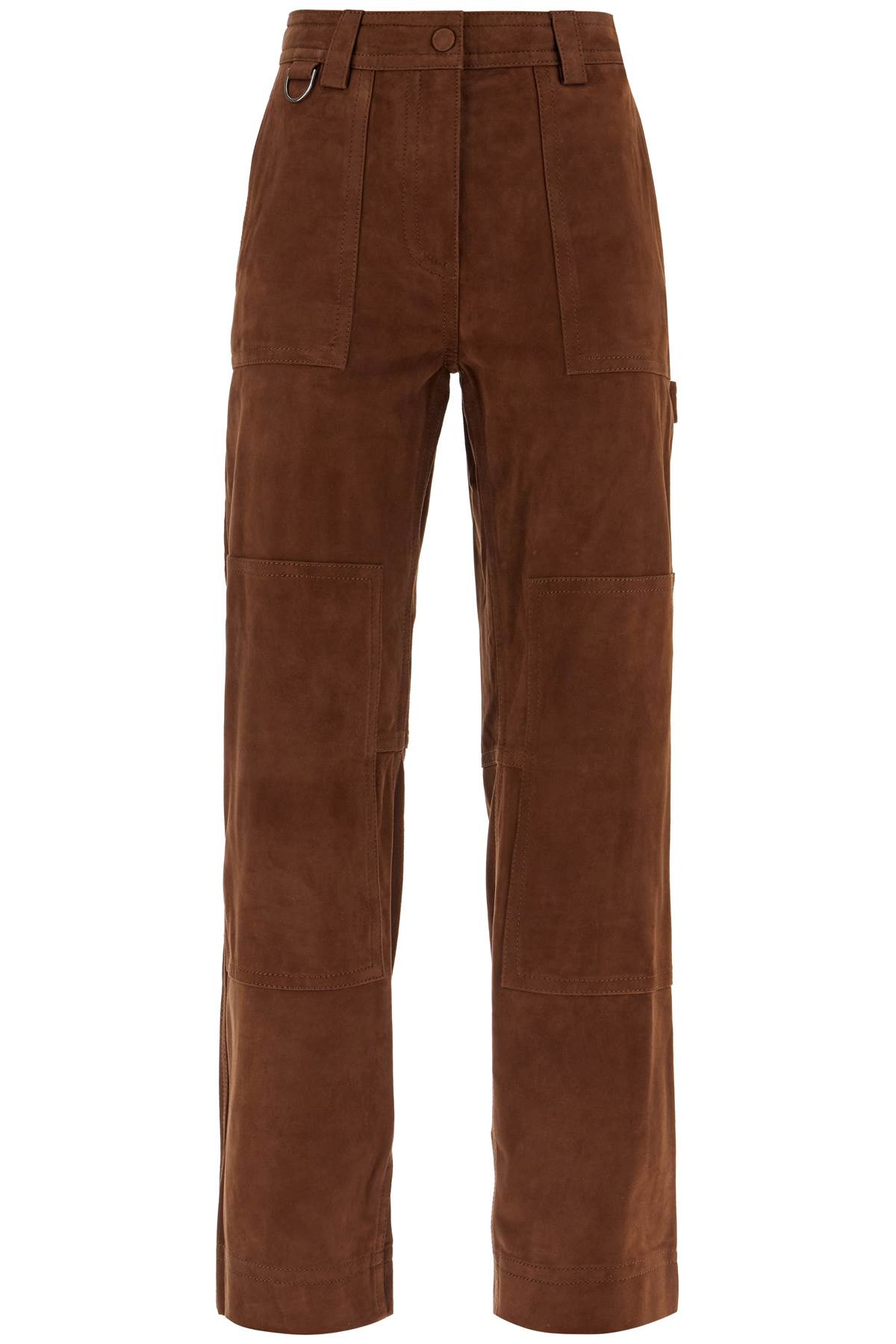 Suede Leather Workwear Pants