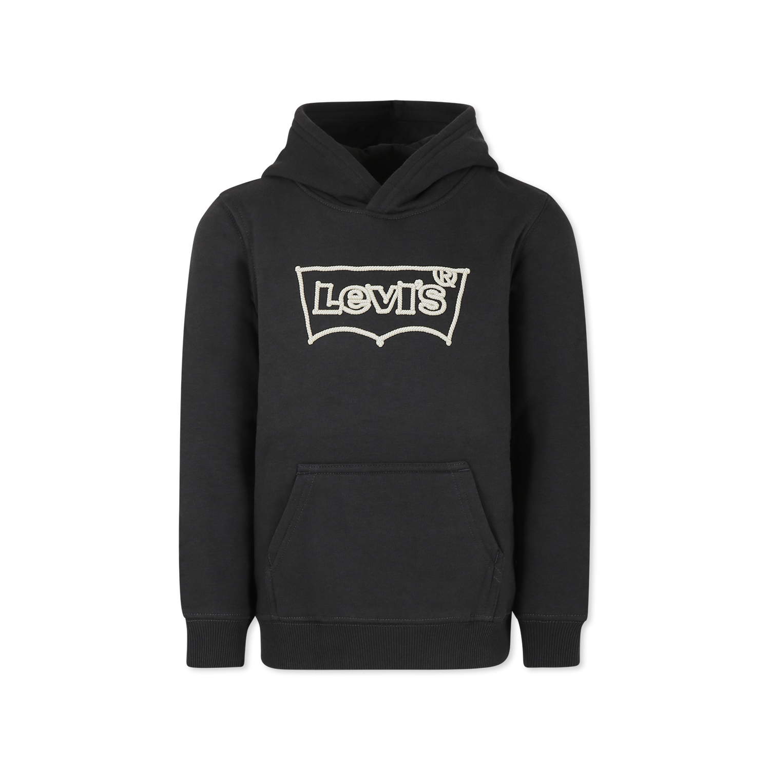 LEVI'S BLACK SWEATSHIRT FOR BOY WITH LOGO