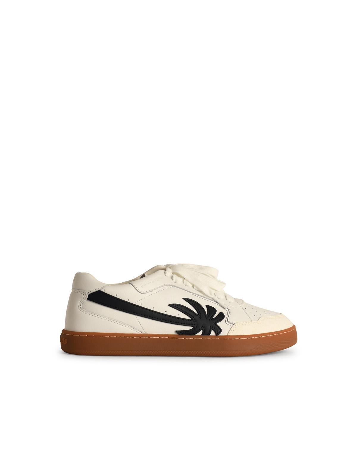 new Palm White Leather Sneakers