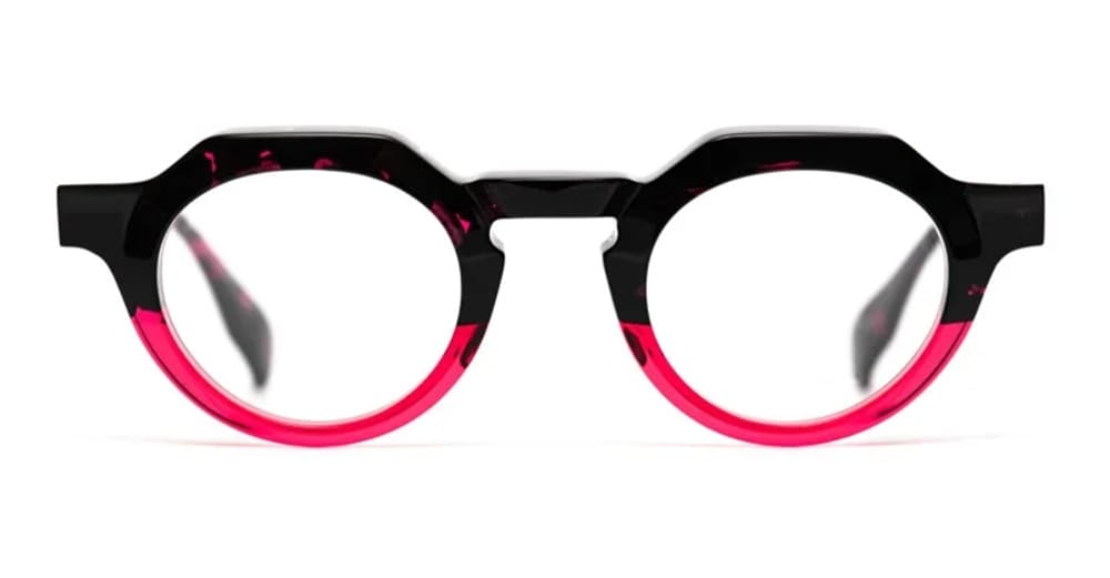 Factory900 Eyeglasses In Black/pink