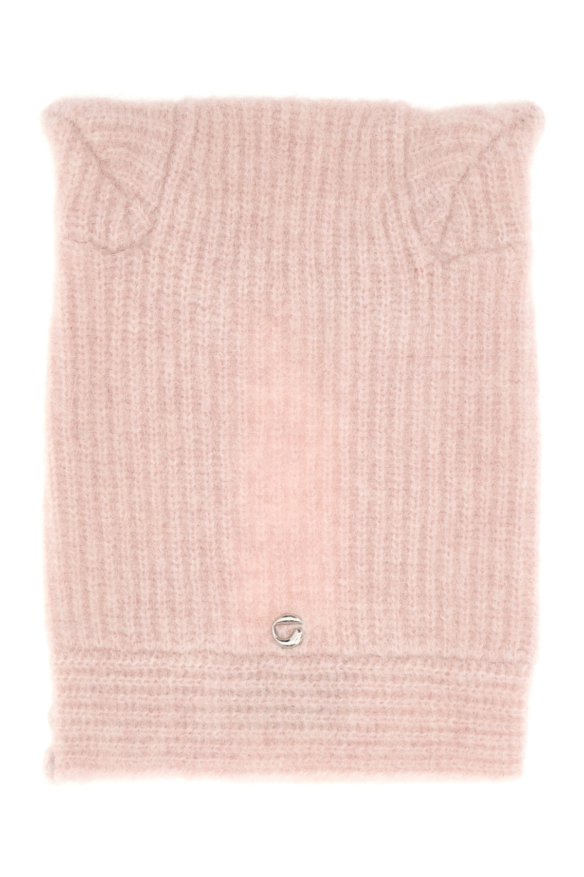 Pastel Pink Stretch Wool Blend Beanie Hat