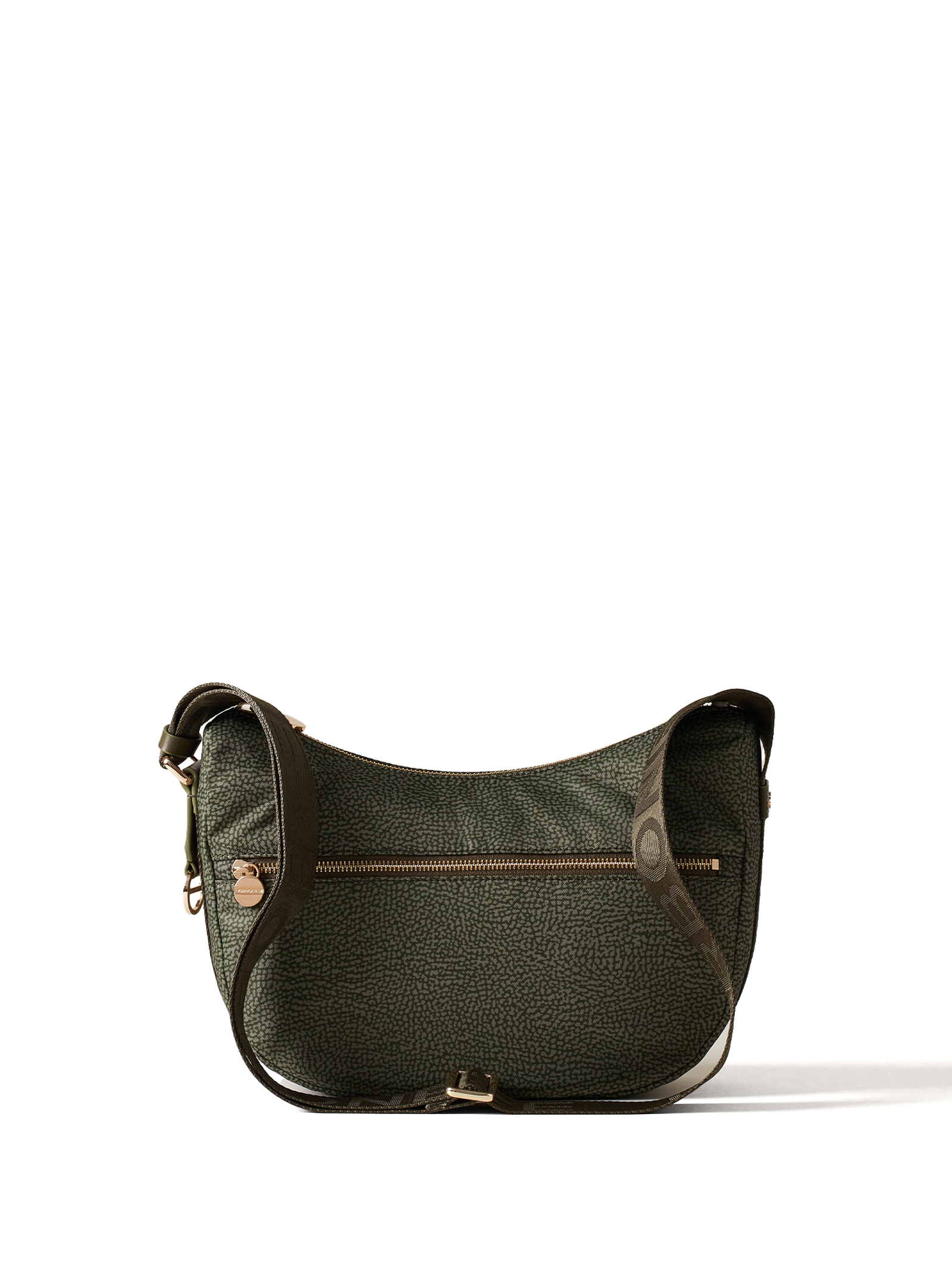 Luna Hobo Small Shoulder Bag In Military Green Op Fabric