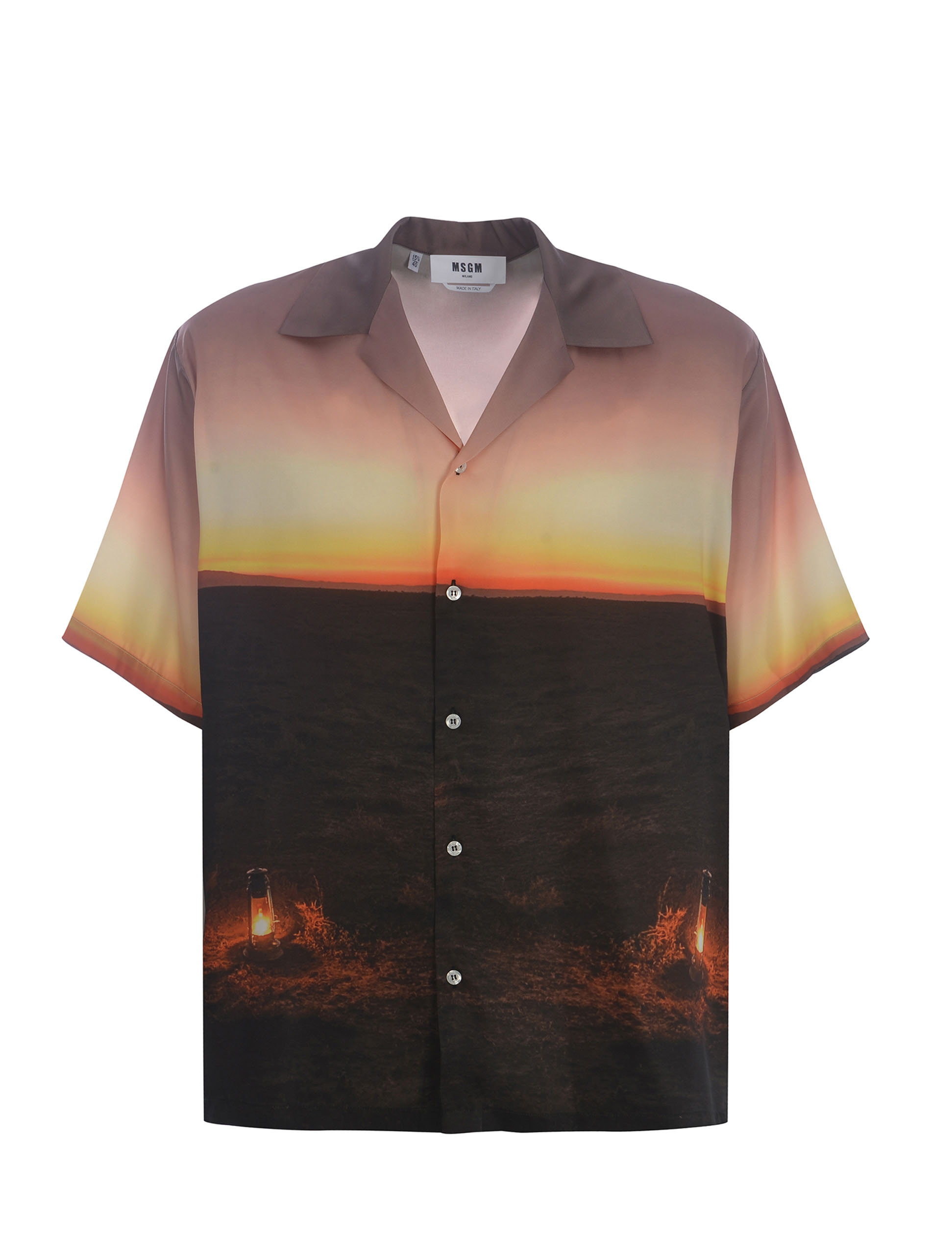 Shirt Msgm sunset Made Of Fluid Fabric