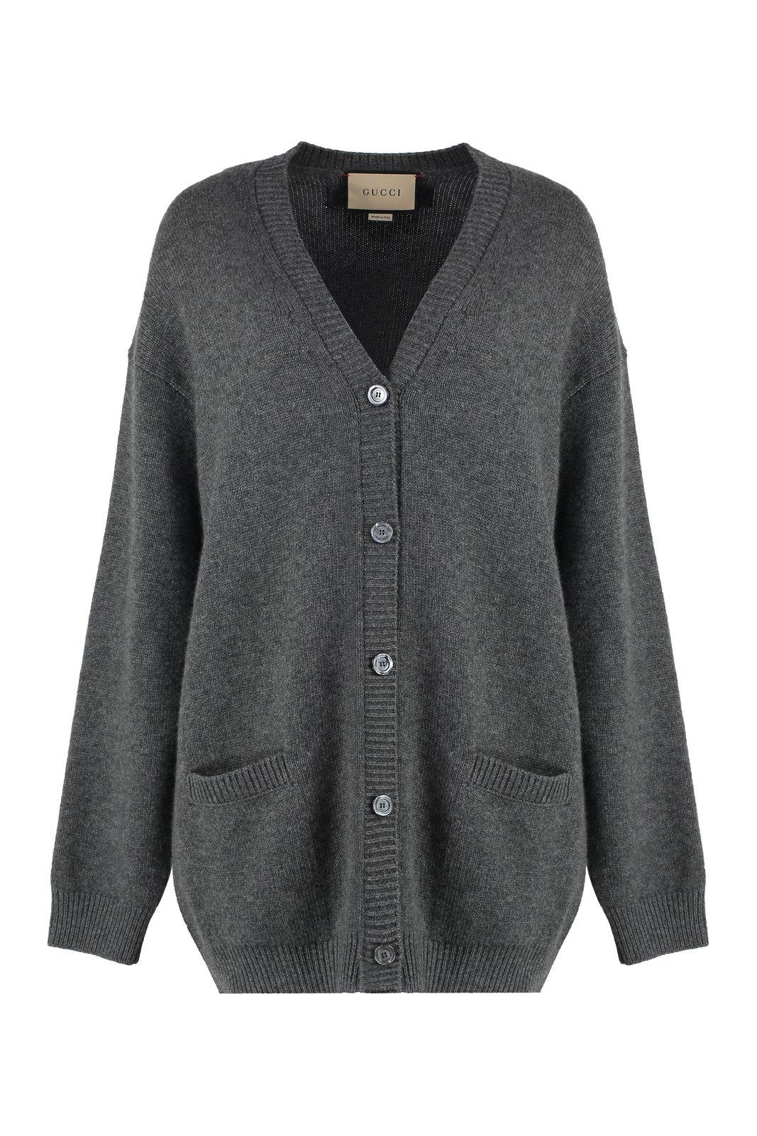 Drop Shoulder Fine Knit Cardigan