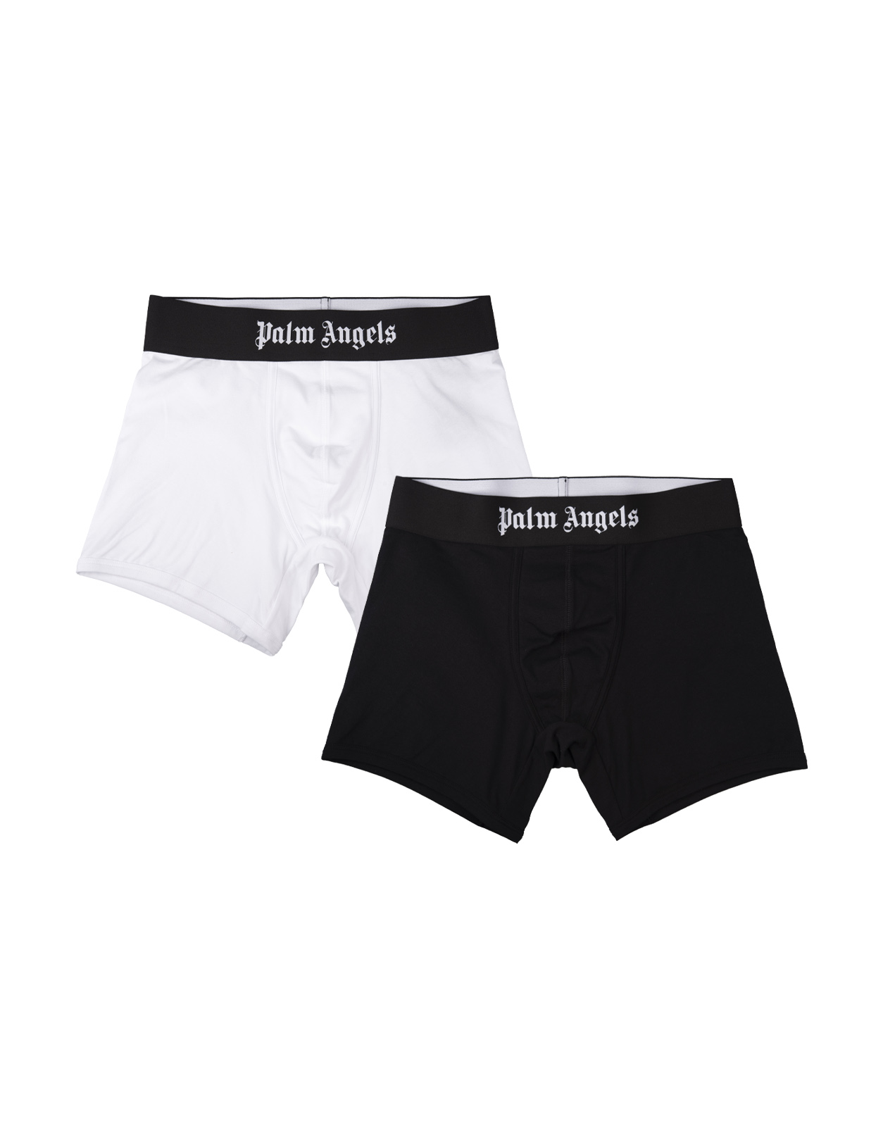 Set Of 2 Boxers In Black And White With Logo Band