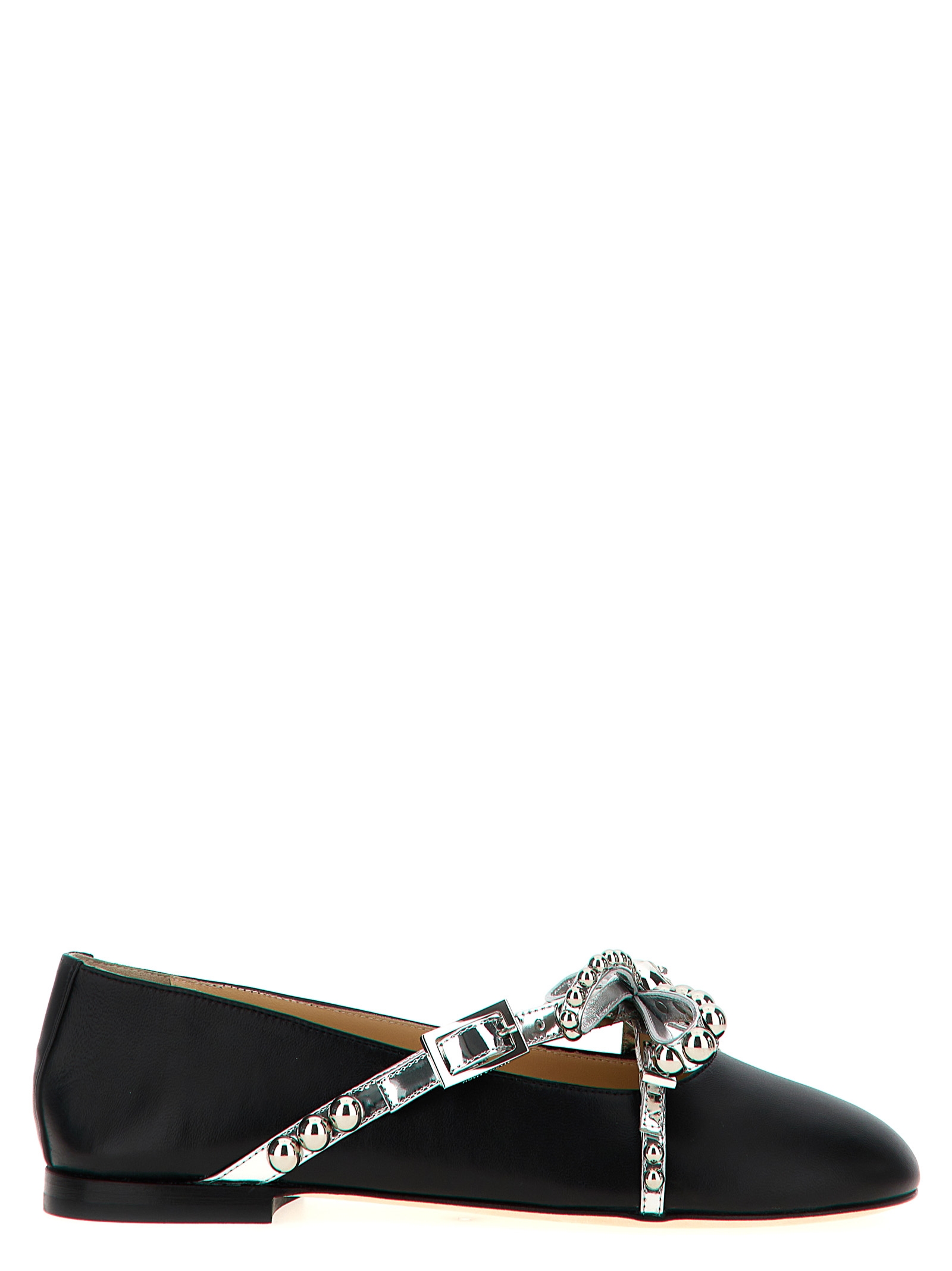 crystal Studs Ballet Flats