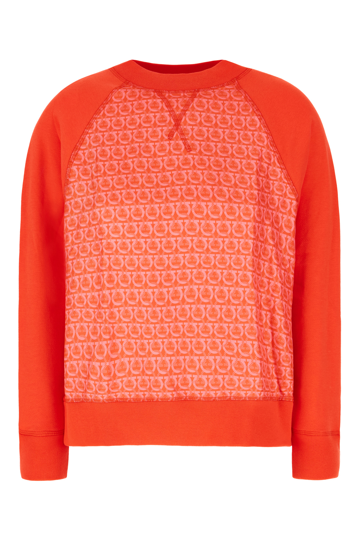 Coral Cotton Blend Sweatshirt