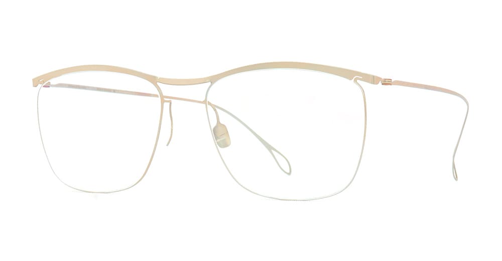 Haffmans & Neumeister Mildenberger - Satin Gold Rx Glasses In Gold