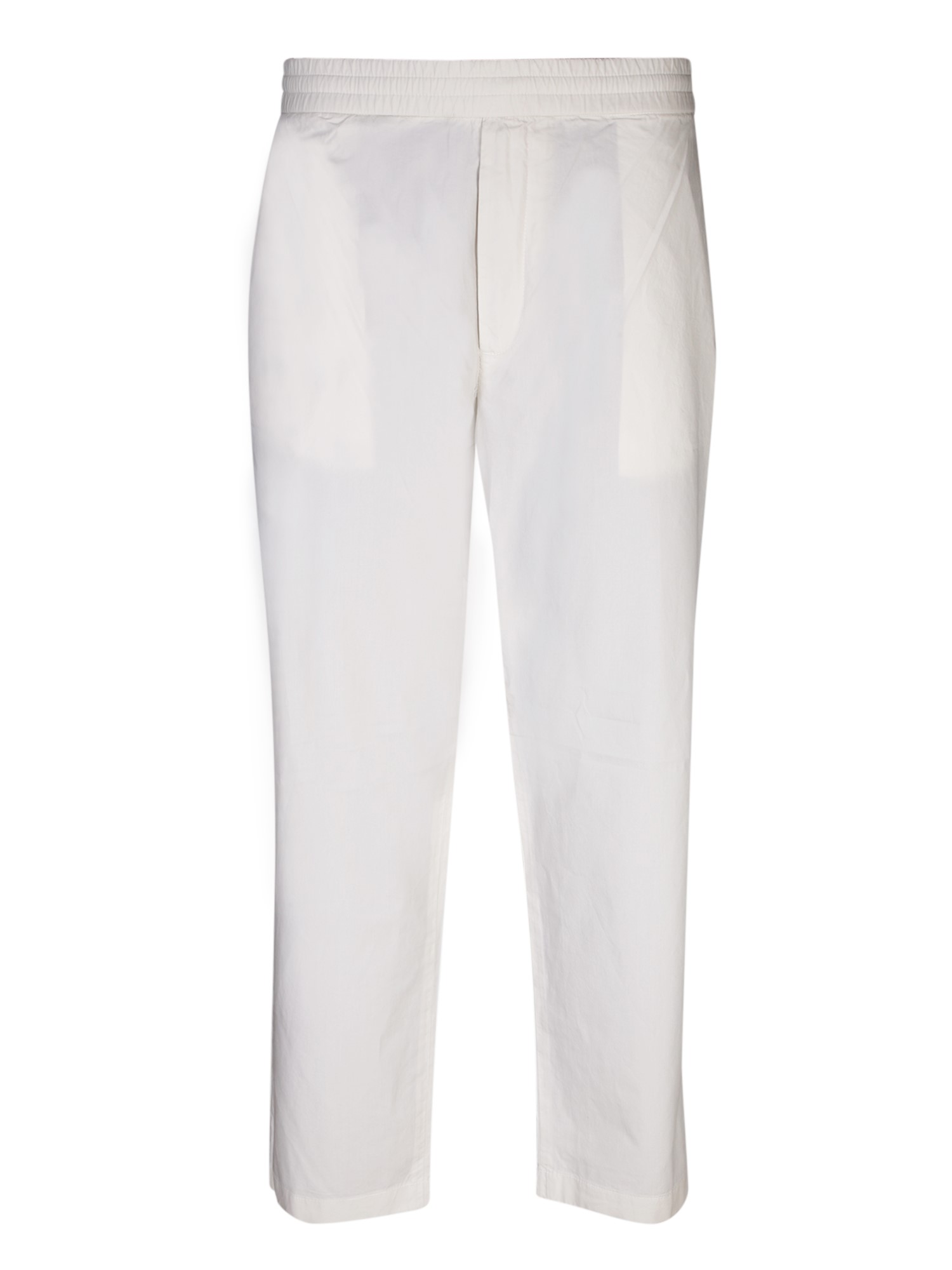 Officine Générale Straight Leg White Trousers